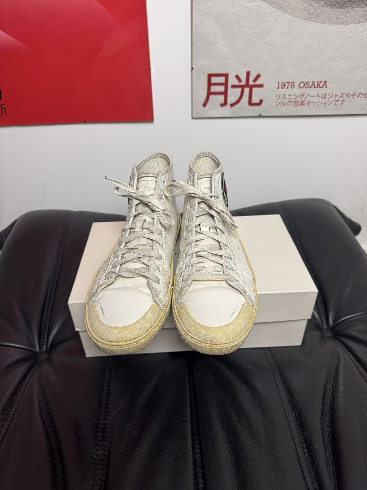 Hedi Slimane × Saint Laurent Paris SS16 Saint Laurent Paris SL37M High Top Hedi Slimane Diamond Size US 8 / EU 41 - 2 Thumbnail