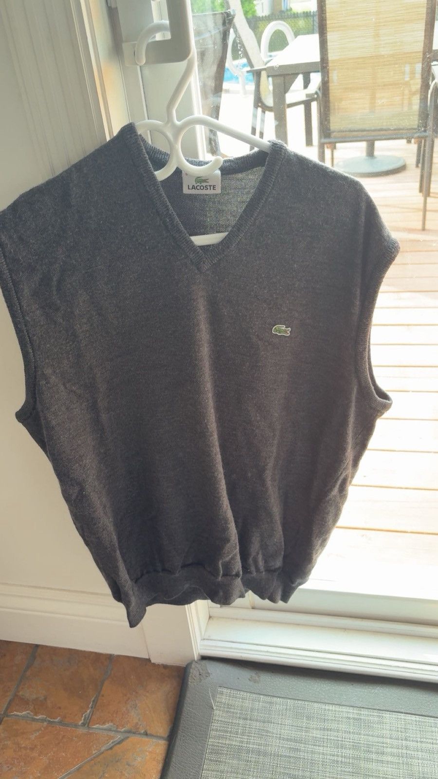 Lacoste Lacoste Wool Sweat Vest Size 6 Size US M / EU 48-50 / 2 - 1 Thumbnail