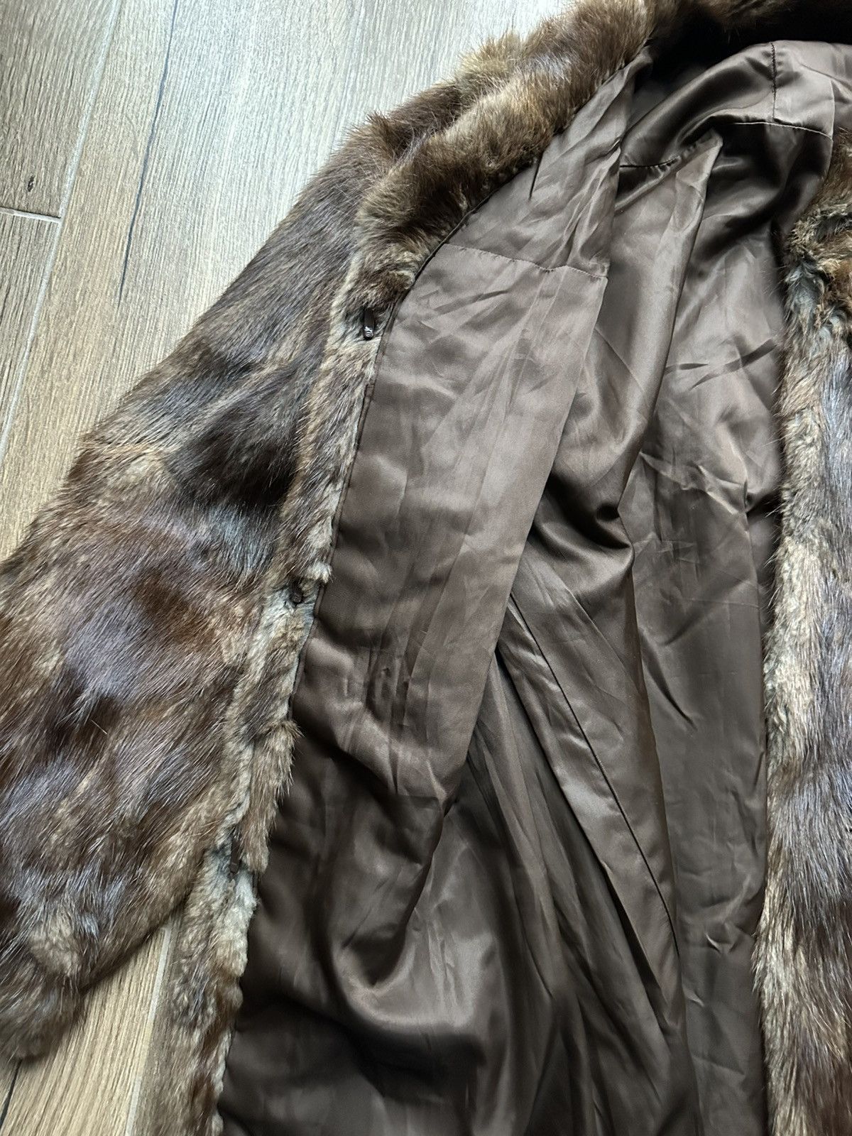Vintage Genuine Real Mink Fur Coat Y2k Vintage Retro Size M / US 6-8 / IT 42-44 - 7 Thumbnail