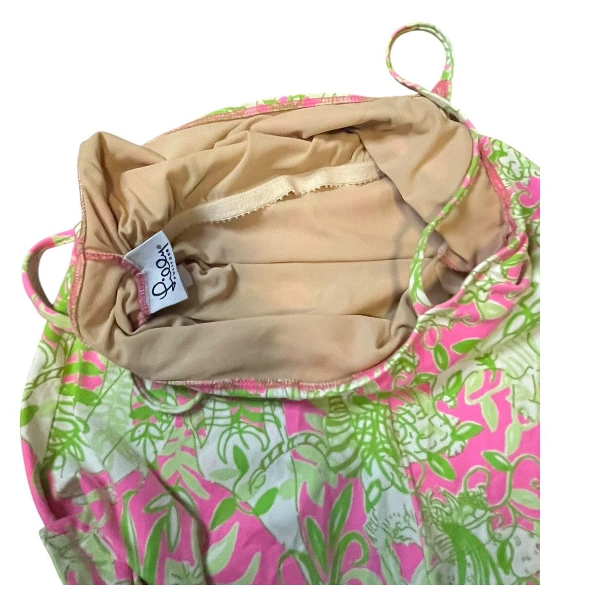 Lilly Pulitzer Lilly Pulitzer One-Piece Swimsuit Pink and Green Size 8 Size M / US 6-8 / IT 42-44 - 5 Thumbnail