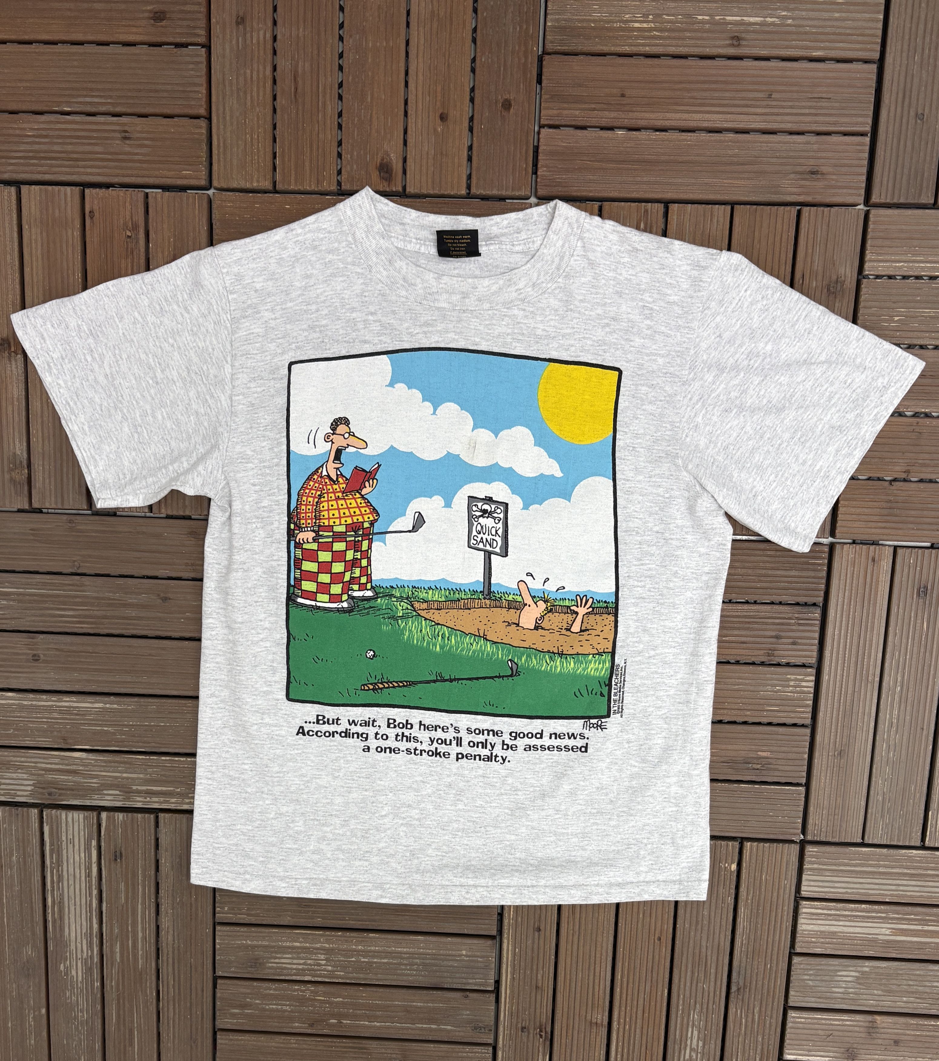 Vintage In The Bleachers Golf Vintage Grey T-Shirt Tee Size US L / EU 52-54 / 3 - 1 Thumbnail