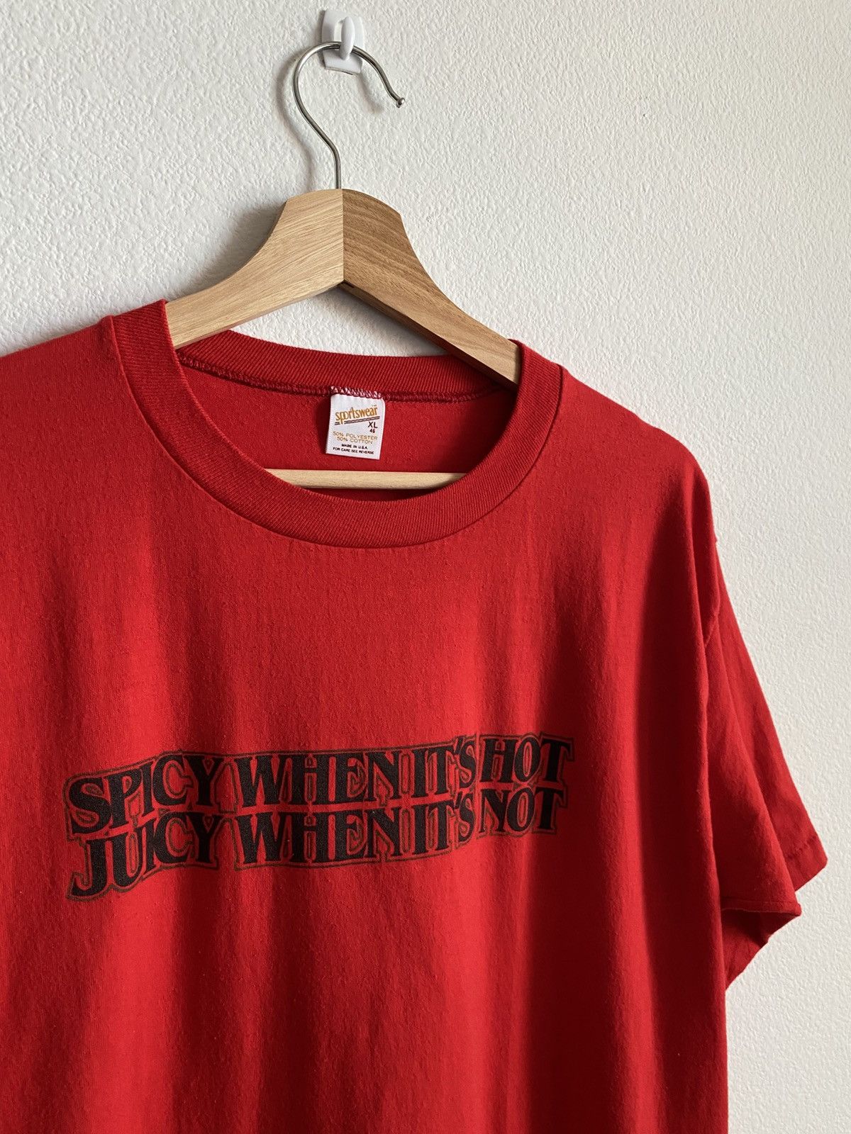 Unsound Rags True Vintage 80s Spiked Seltzer Word Tee Single Stitch Size US XL / EU 56 / 4 - 4 Thumbnail