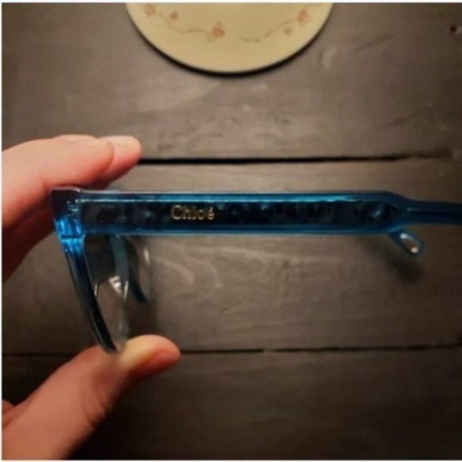 Chloe Chloe Willow 52mm Round Sunglasses Blue Size ONE SIZE - 4 Thumbnail