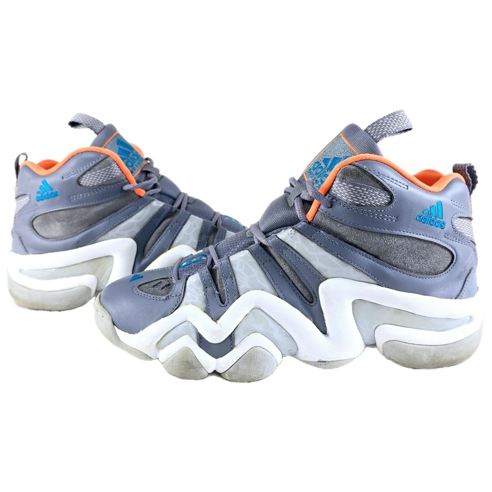 Adidas Top Ten Kobe Crazy Grey/Orange/Blue/White Size 11