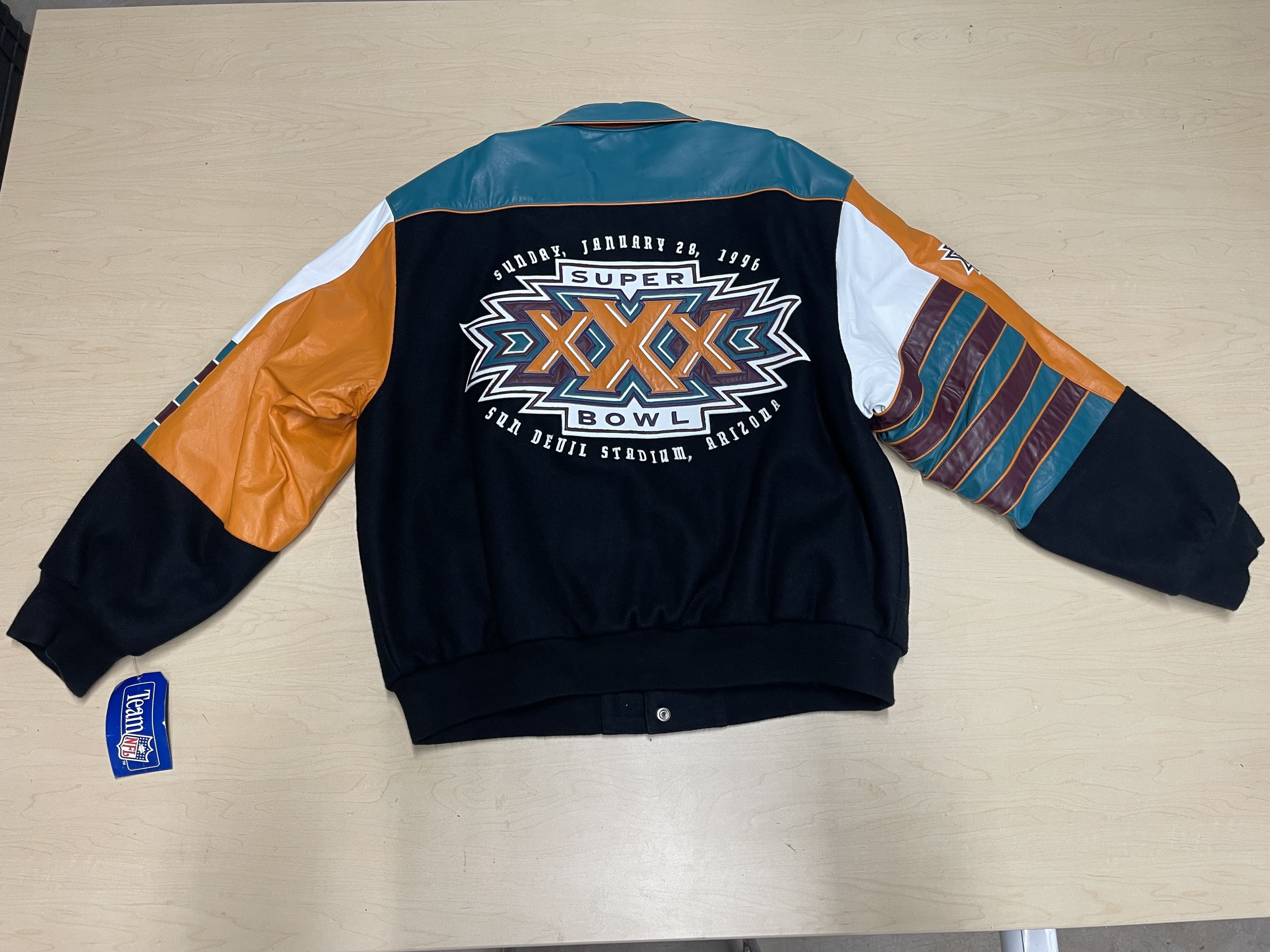 Jeff Hamilton NWT Deadstock 1996 Jeff Hamilton Super Bowl XXX Jacket XXL Size US XXL / EU 58 / 5 - 1 Thumbnail