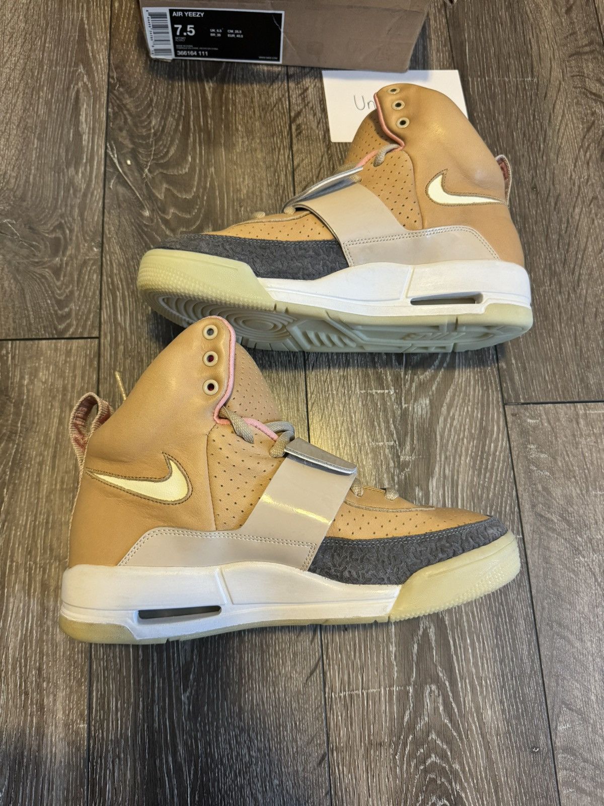 Nike Nike Air Yeezy 1 Net Tan - Size 7.5 - 366164-111 Size US 7.5 / EU 40-41 - 3 Thumbnail