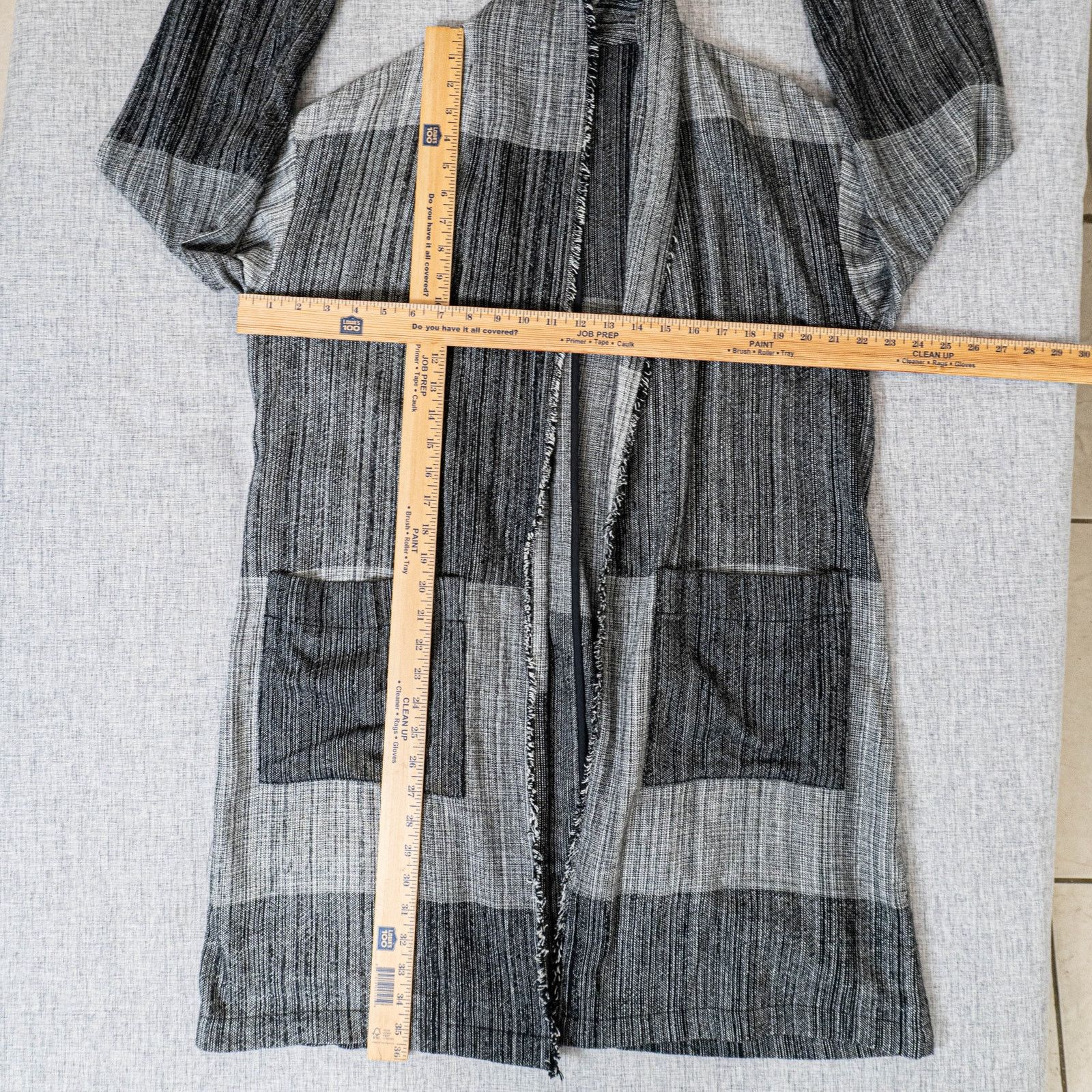 Eileen Fisher Eileen Fisher Organic Cotton Hazy Blocks Jacket Greys S/M Size M / US 6-8 / IT 42-44 - 5 Thumbnail