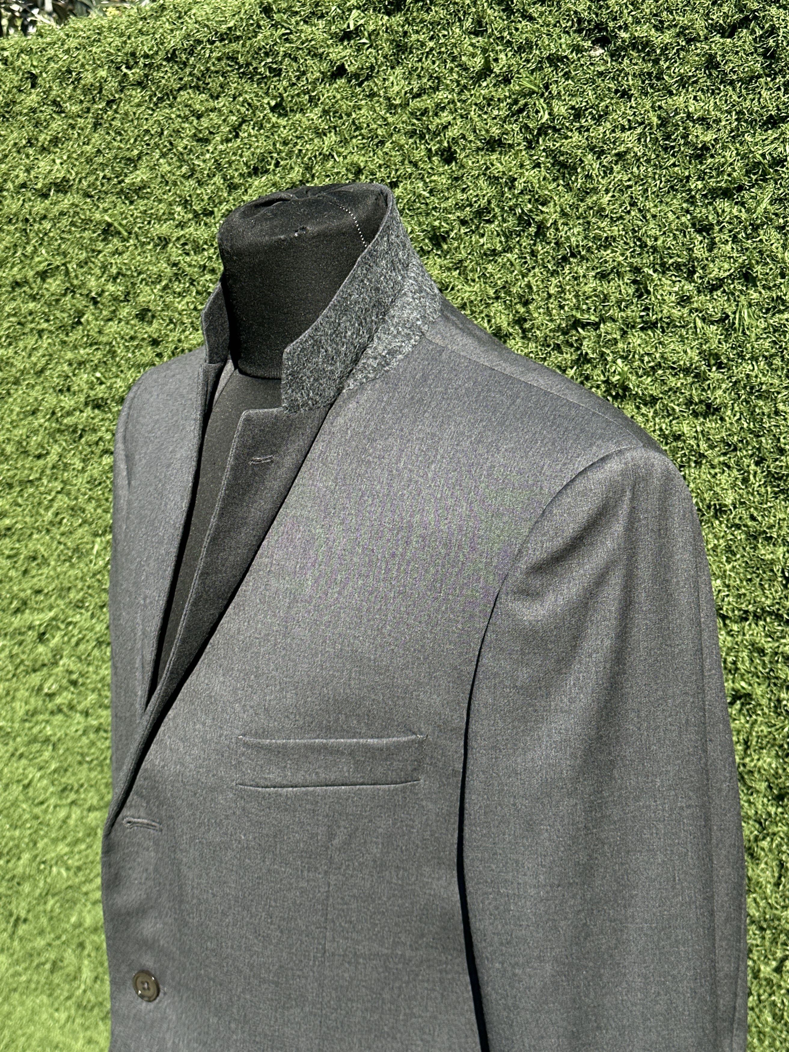 Yves Saint Laurent Yves Saint Laurent Homme Loro Piana Super 120 Blazer 54 6R Size 54R - 13 Thumbnail