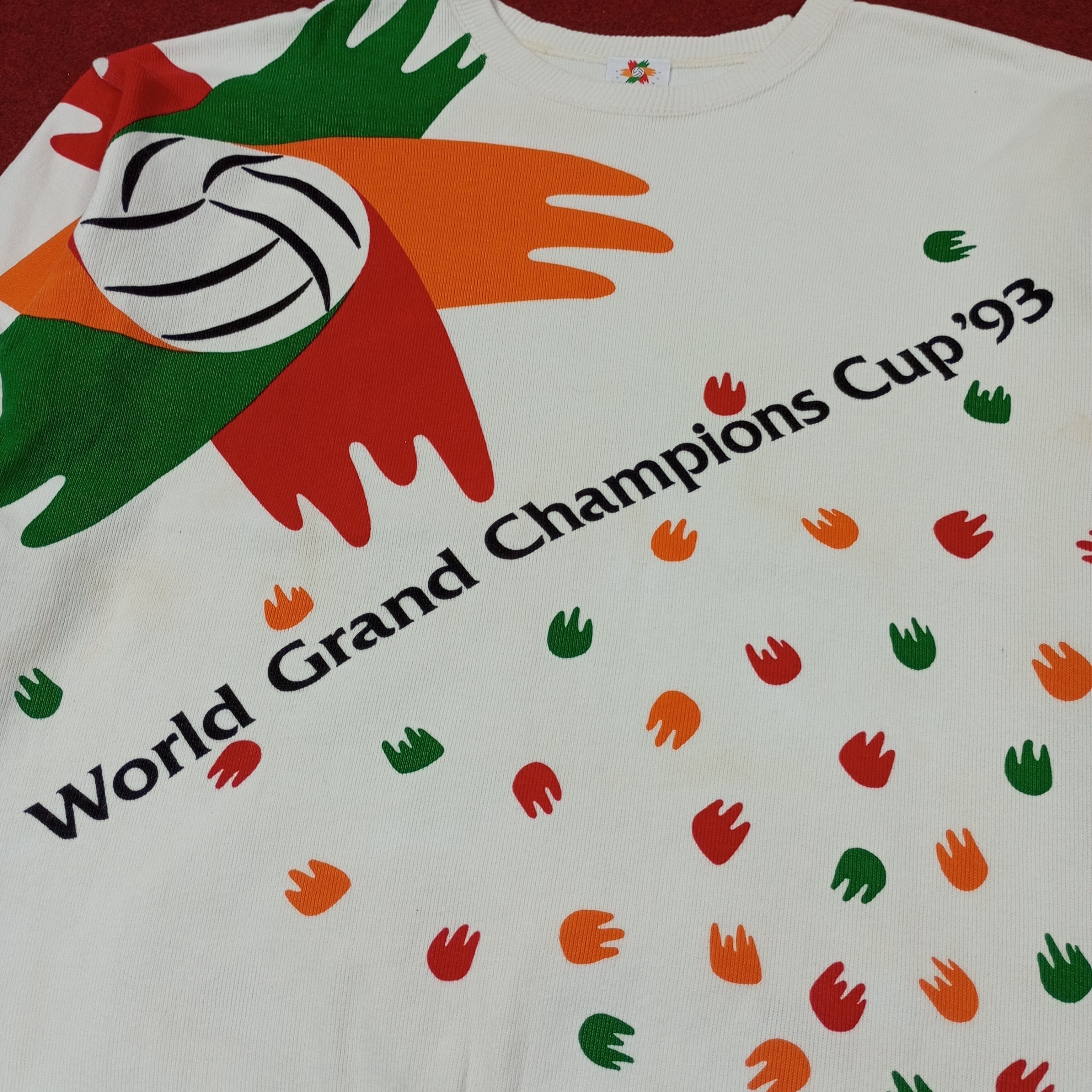 Vintage World Grand Champions Cup 1993 Sweatshirt c247n5 Size US L / EU 52-54 / 3 - 2 Thumbnail