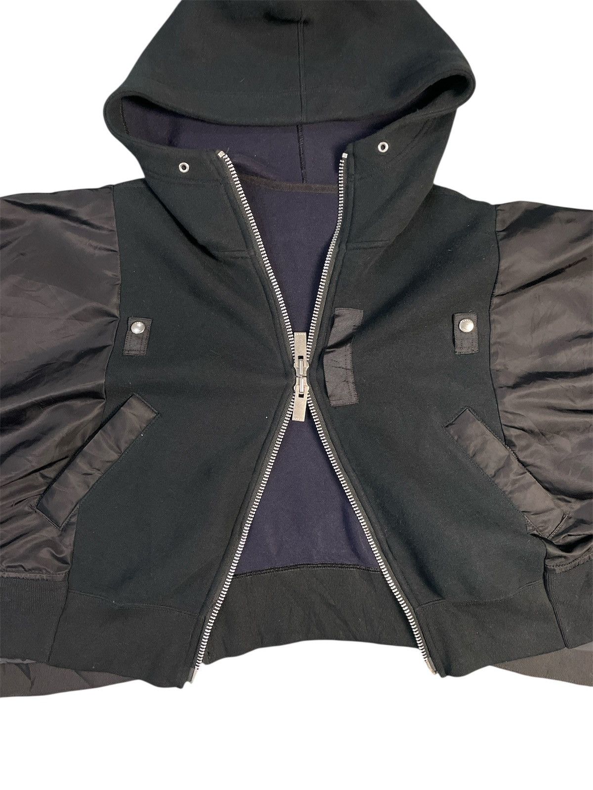 Sacai sacai Cropped Hooded Bomber Jacket Size 2 Oversized Fit Size US M / EU 48-50 / 2 - 4 Thumbnail
