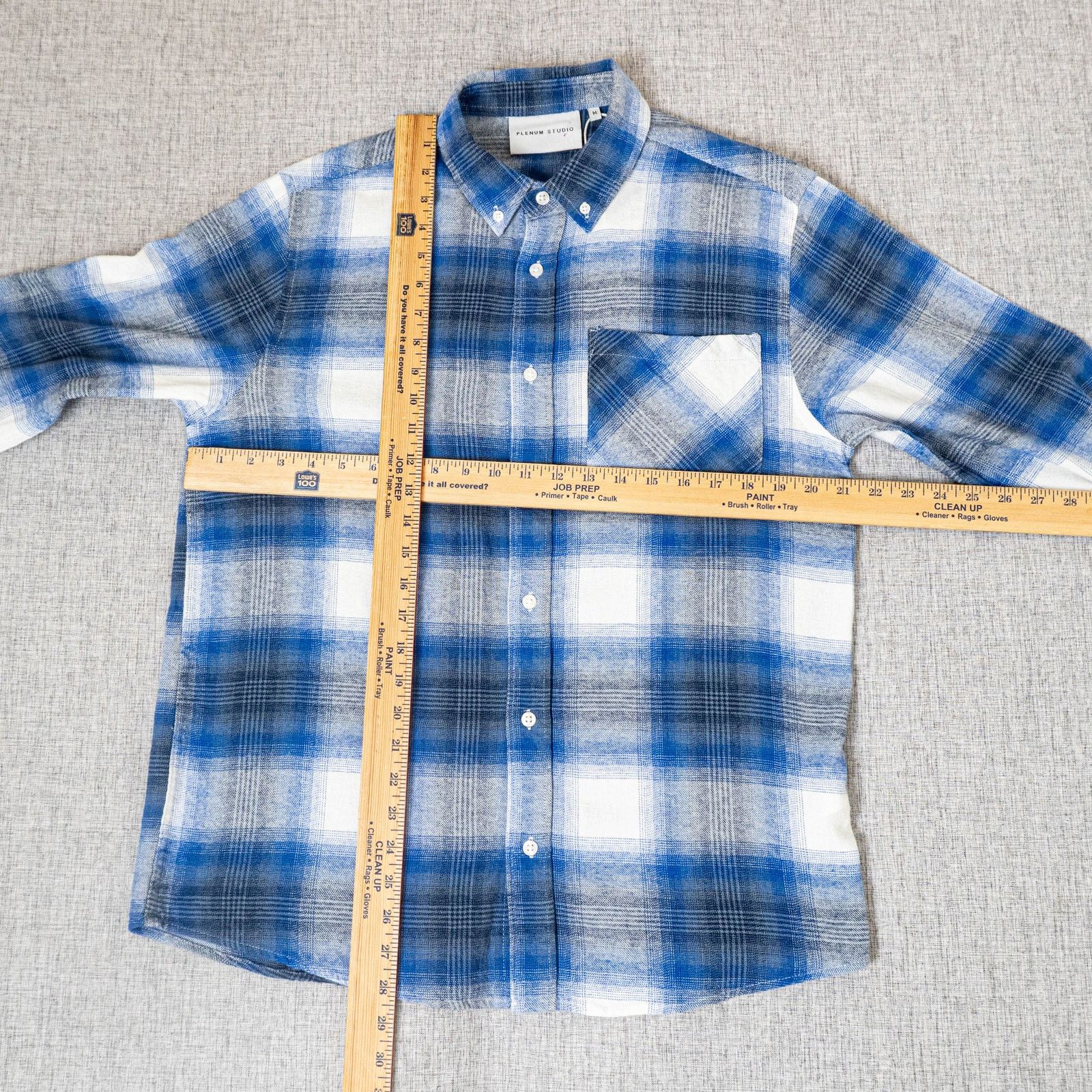Other PLENUM STUDIO Markeaton Navy Check LS Flannel Shirt M Size US M / EU 48-50 / 2 - 4 Thumbnail