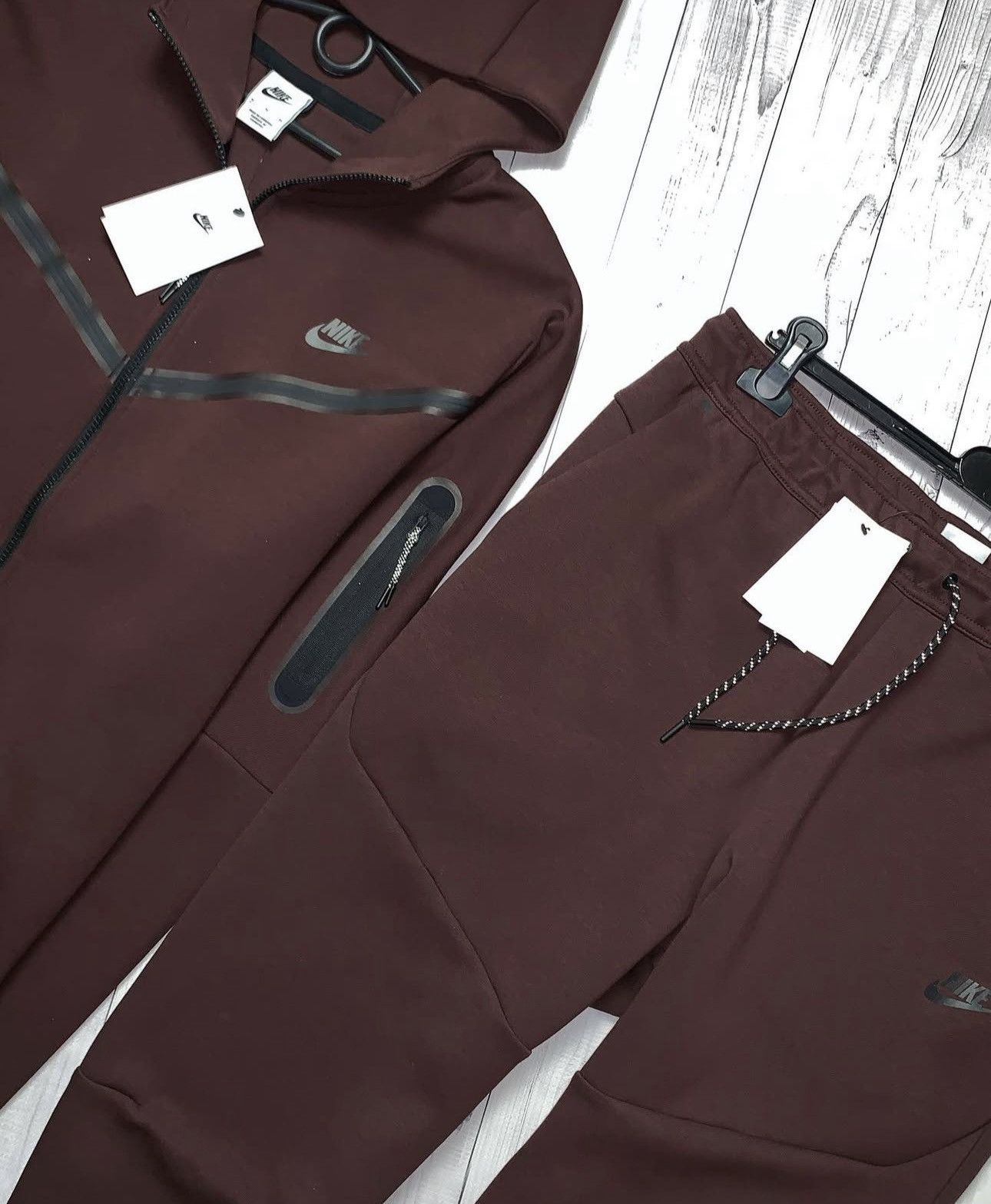 Nike × Vintage Nike Tech Fleece tracksuit drill size M,XL rare brown Size US XL / EU 56 / 4 - 3 Thumbnail