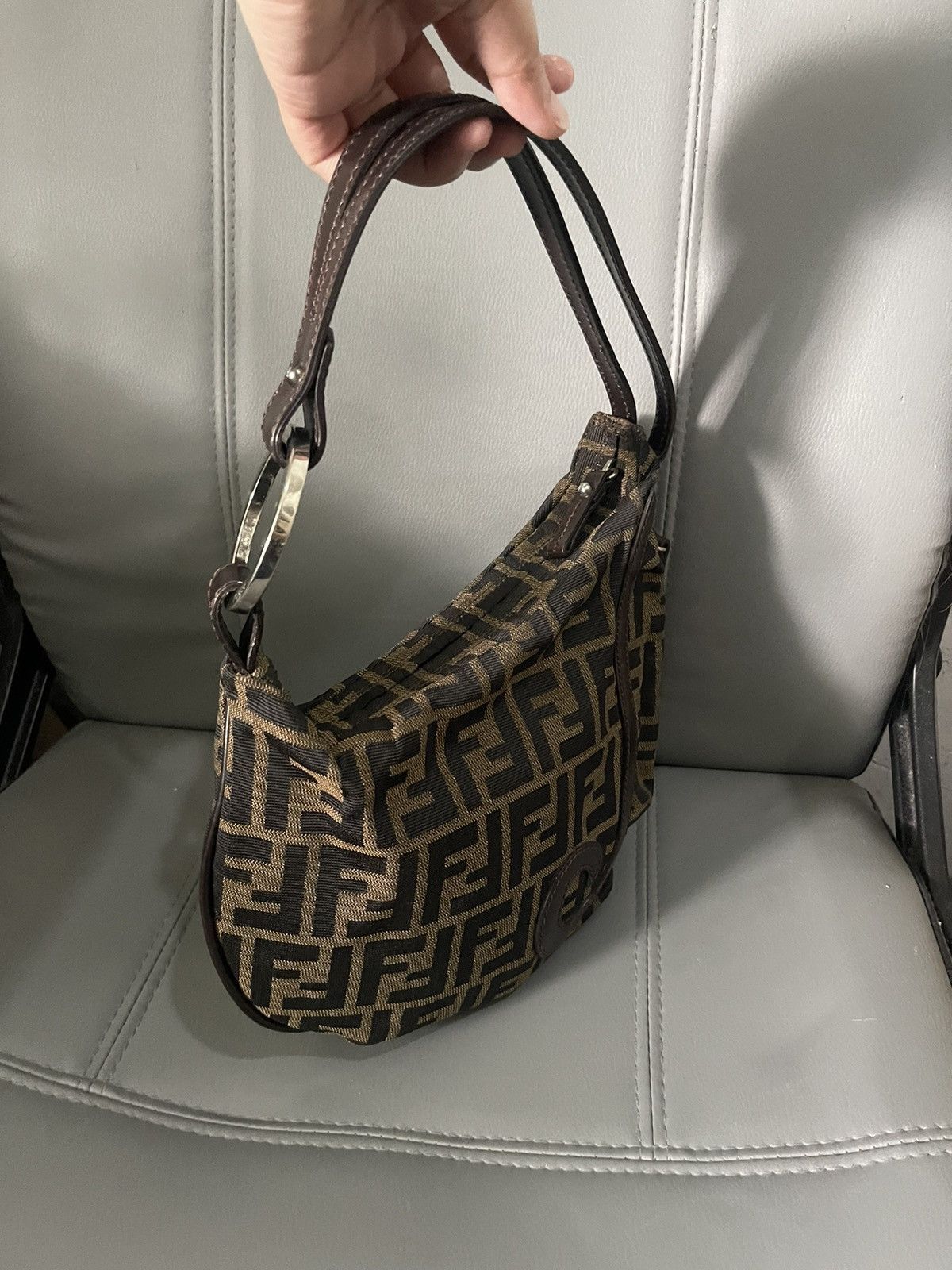 Fendi × Vintage Fendi Zucca Oyster Baguette Size ONE SIZE - 16 Thumbnail