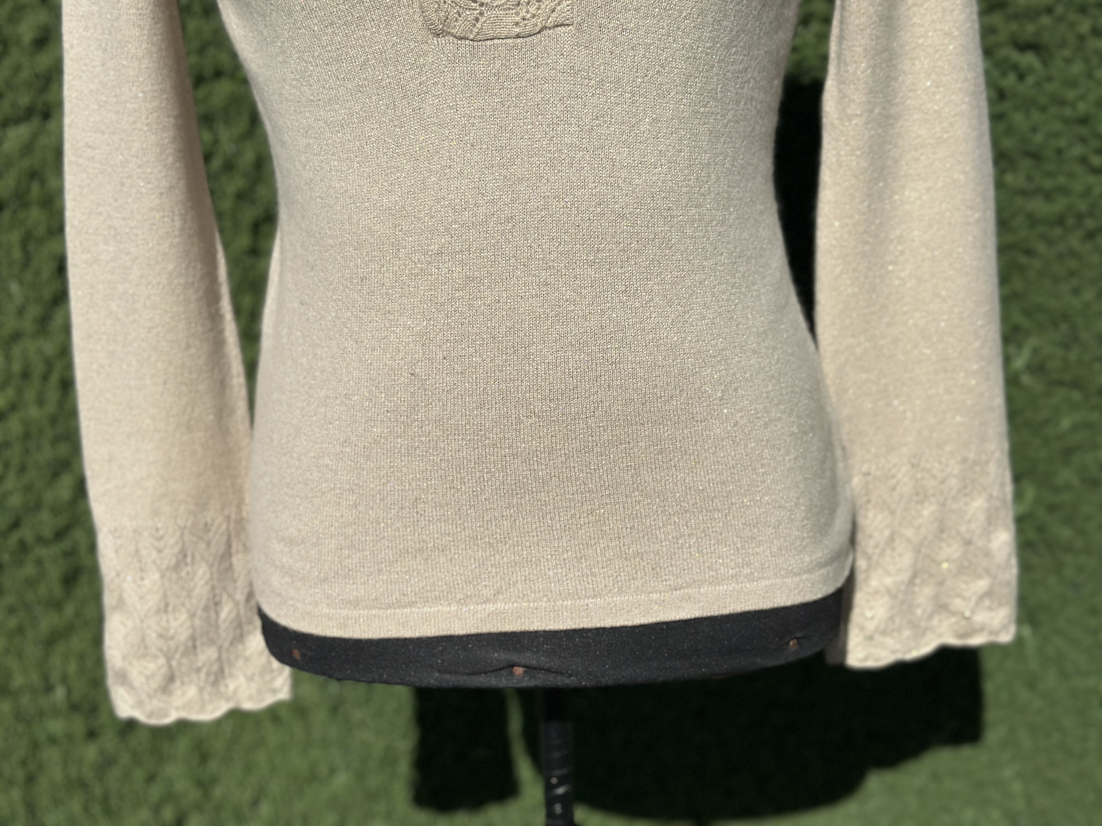 Brunello Cucinelli Brunello Cucinelli Cashmere Pointelle Cuffs Pullover Size XL Size XL / US 12-14 / IT 48-50 - 8 Thumbnail
