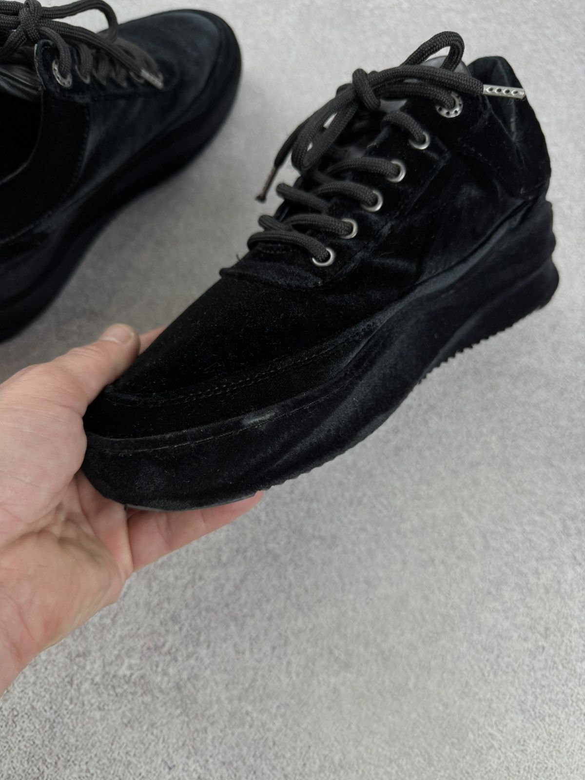 Filling Pieces Filling Pieces Low Eva Velvet Black Sneakers Size 38 Size US 8 / IT 38 - 9 Thumbnail