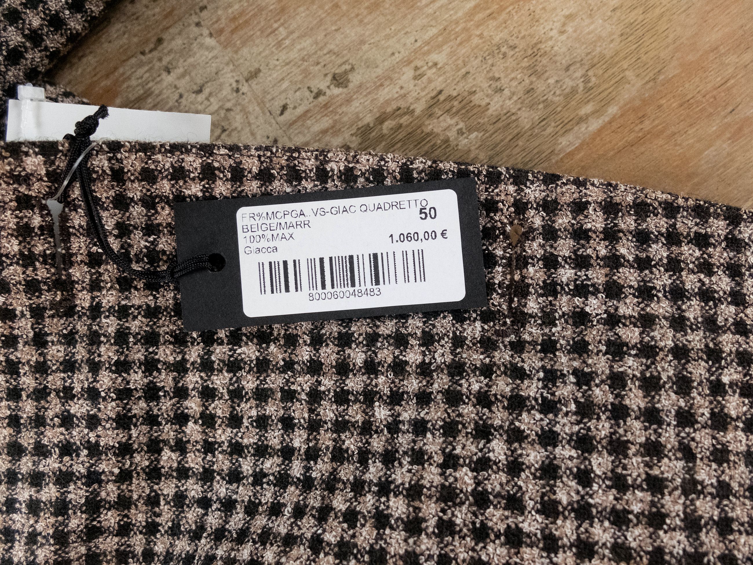 Other 100MAX Napoli brown gingham plaid sportcoat Size 40 Size 40R - 10 Thumbnail