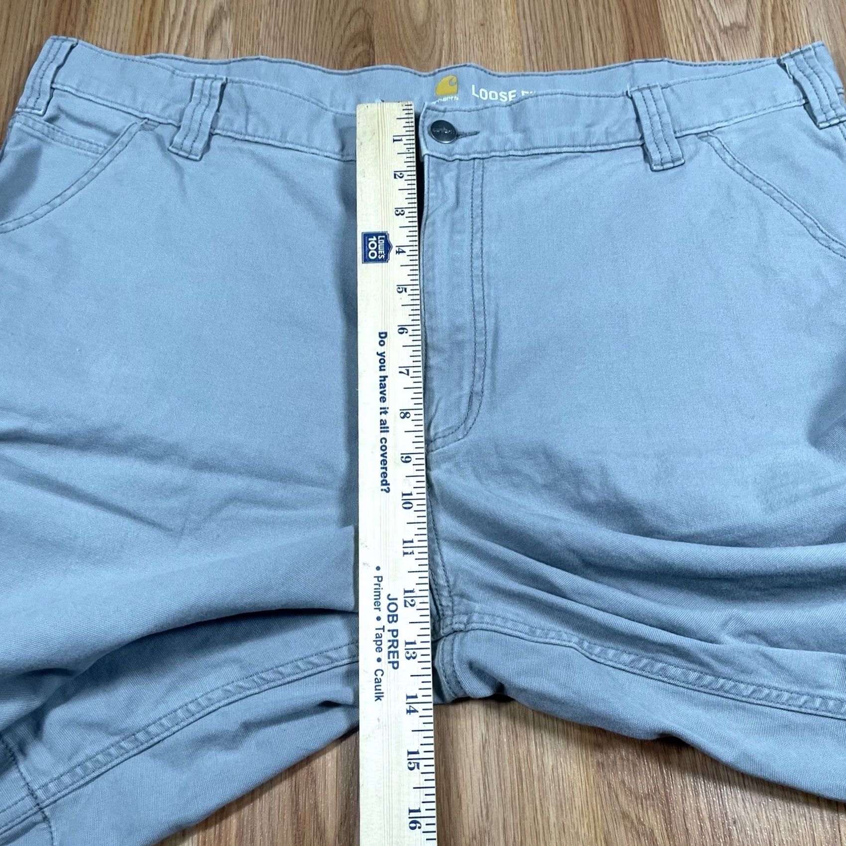 Carhartt Carhartt Shorts Mens 42 Gray Loose Fit Stretch Flat Front Khaki Chino Slack Size US 42 / EU 58 - 5 Thumbnail