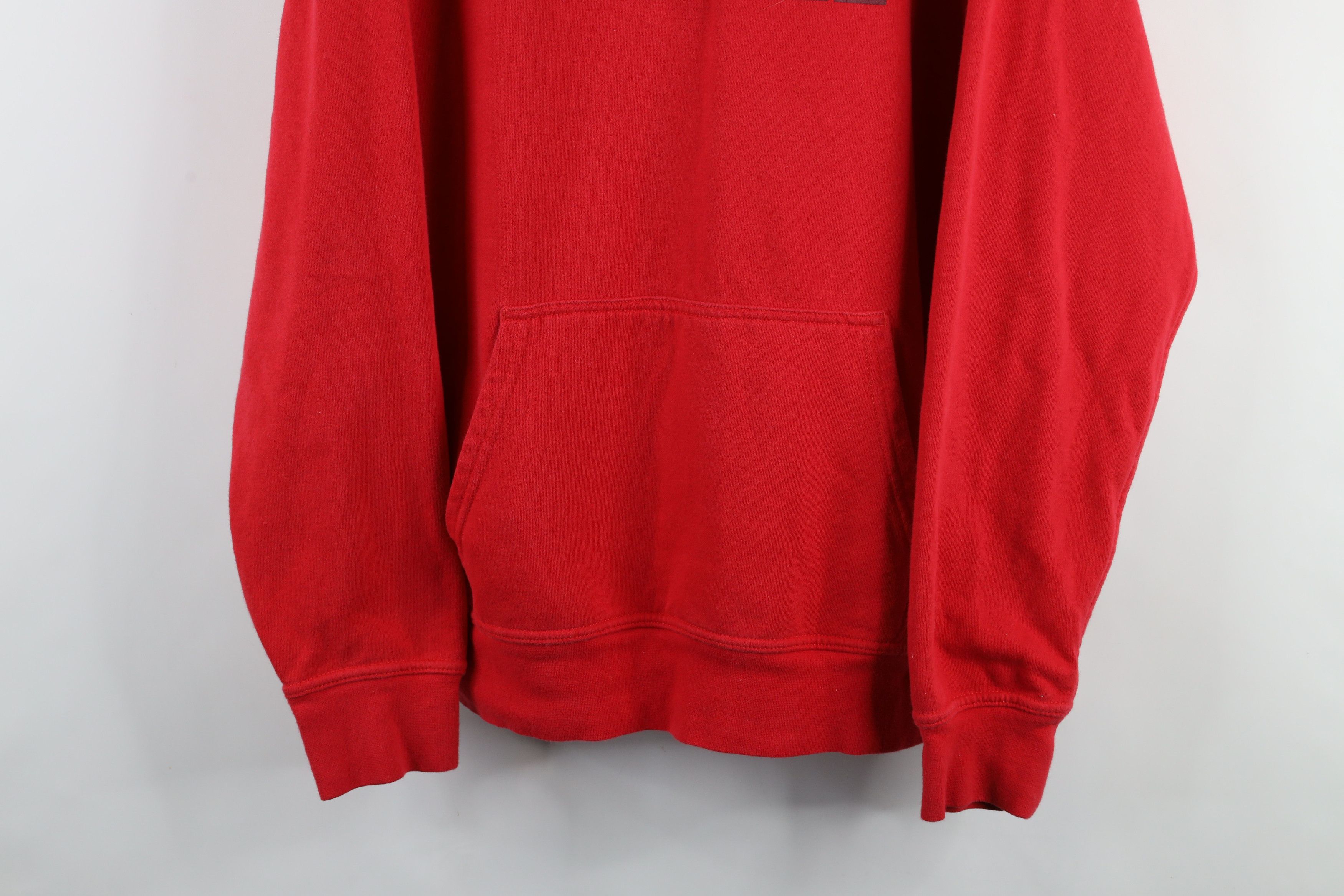 The North Face × Vintage Vintage The North Face Out Big Logo Hoodie Sweatshirt Red Size US L / EU 52-54 / 3 - 3 Thumbnail