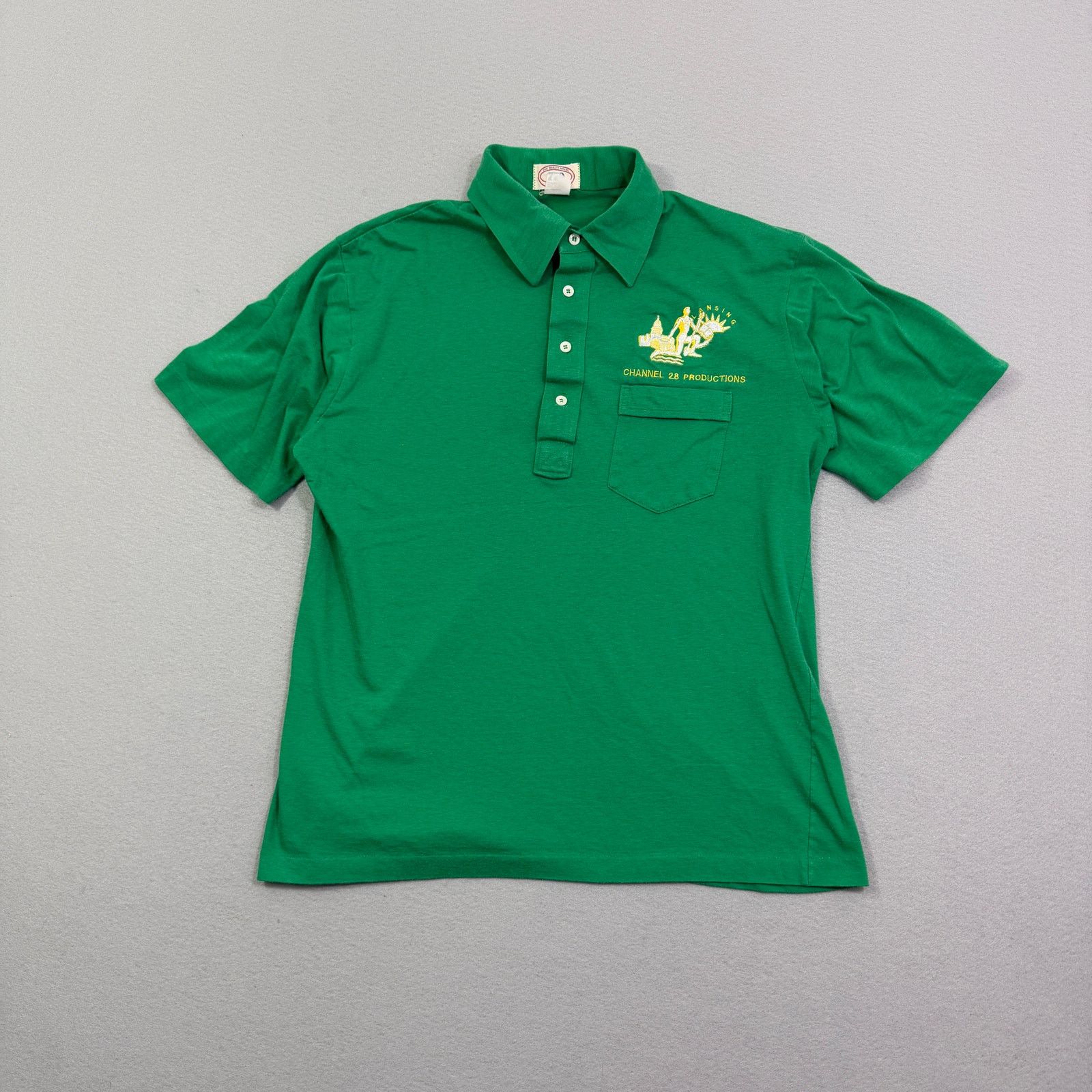 Vintage Vintage Lansing Channel 28 Productions Polo Shirt Medium Size US M / EU 48-50 / 2 - 1 Thumbnail