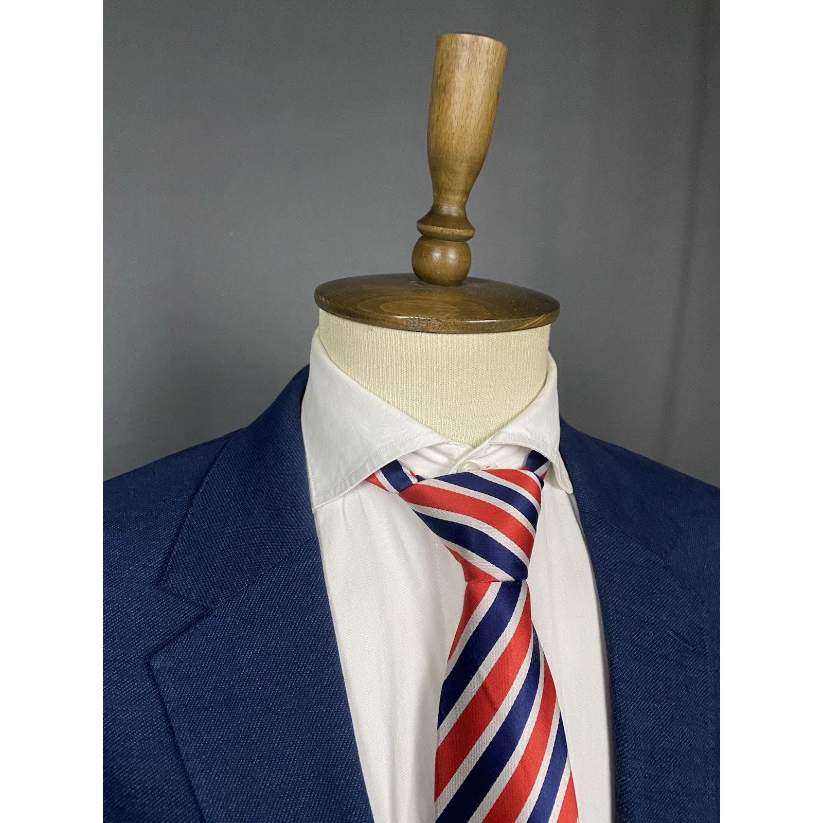 Hackett GREAT NWT Hackett Melange Knit Men's Blue Blazer Jacket Size Size 46R - 6 Thumbnail