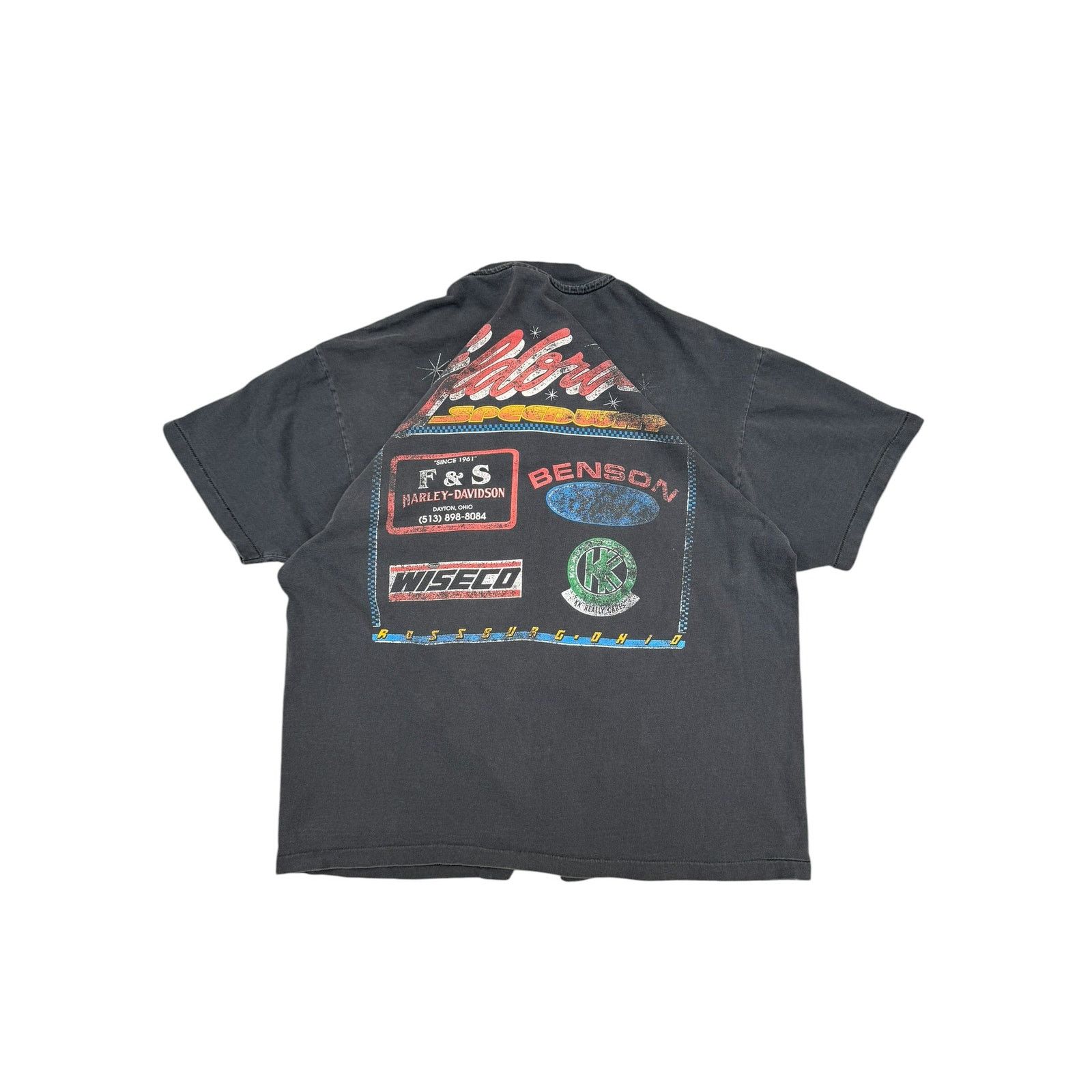 Harley Davidson Faded 1990's Harley Davidson x Ford Speedway Racing T-Shirt Size US L / EU 52-54 / 3 - 5 Thumbnail