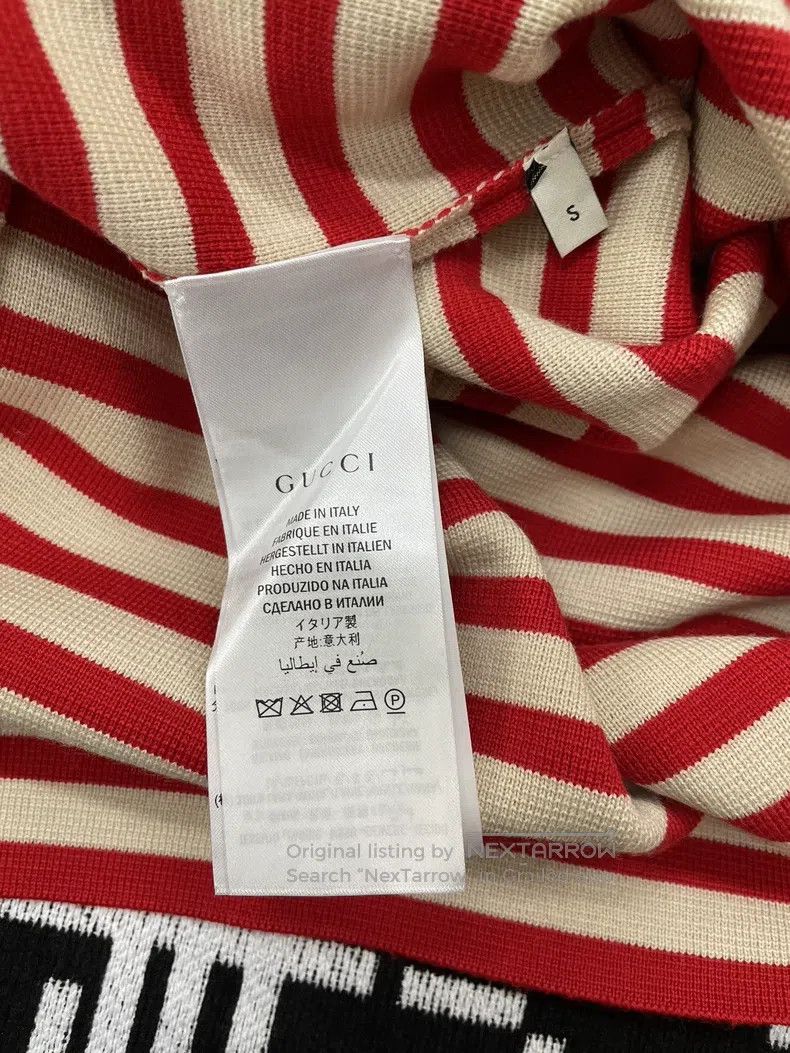 Gucci Gucci Red and white striped gold button cardigan coat Size S / US 4 / IT 40 - 6 Thumbnail