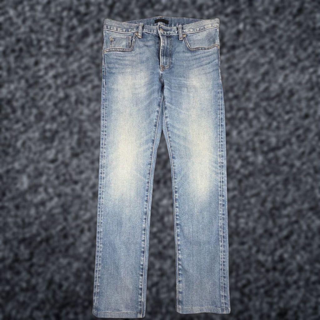 Uniqlo Uniqlo Jeans Men's 32x32 Blue Denim Slim-Straight Kaihara 5-Pocket Regular Rise Mid Vintage No Size US 32 / EU 48 - 1 Thumbnail