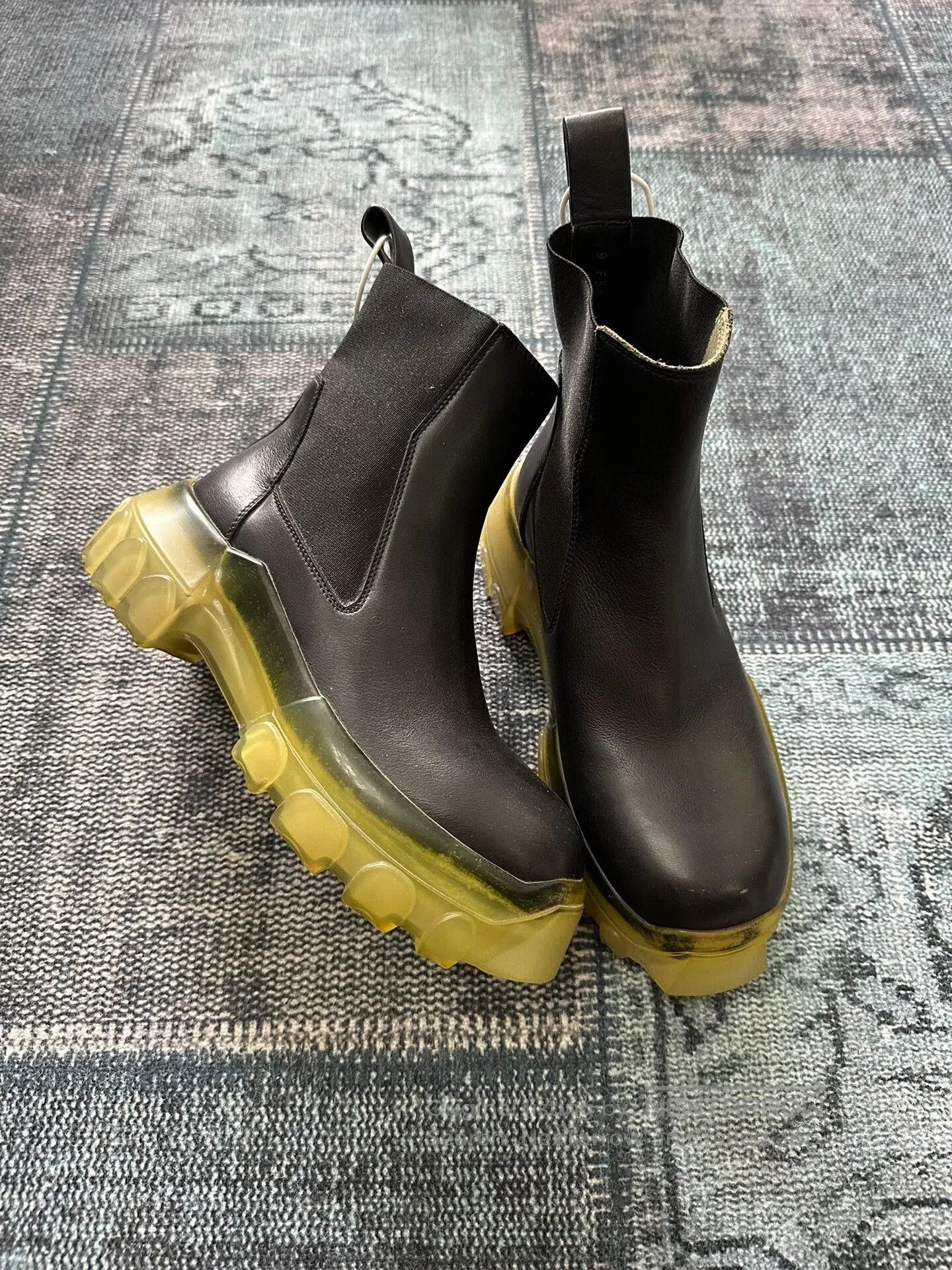 Rick Owens Rick Owens Transparent Chelsea Boots. Size US 5 / IT 35 - 2 Thumbnail