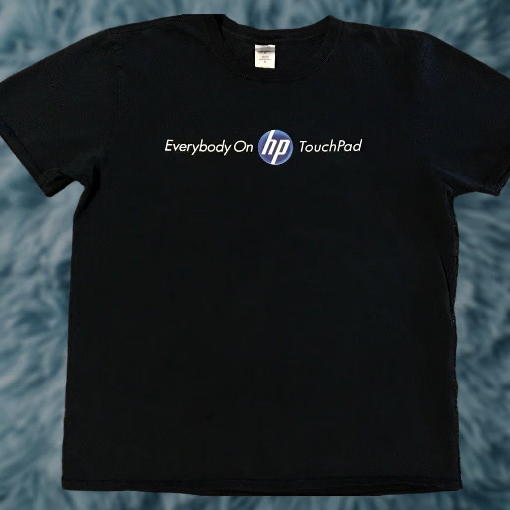 Apple VINTAGE HP Touchpad Faded Promo Shirt M Black T-Shirt Mens Grunge 80s 90s Vaporwave Nintendo Zelda Intermediate Size US M / EU 48-50 / 2 - 1 Thumbnail