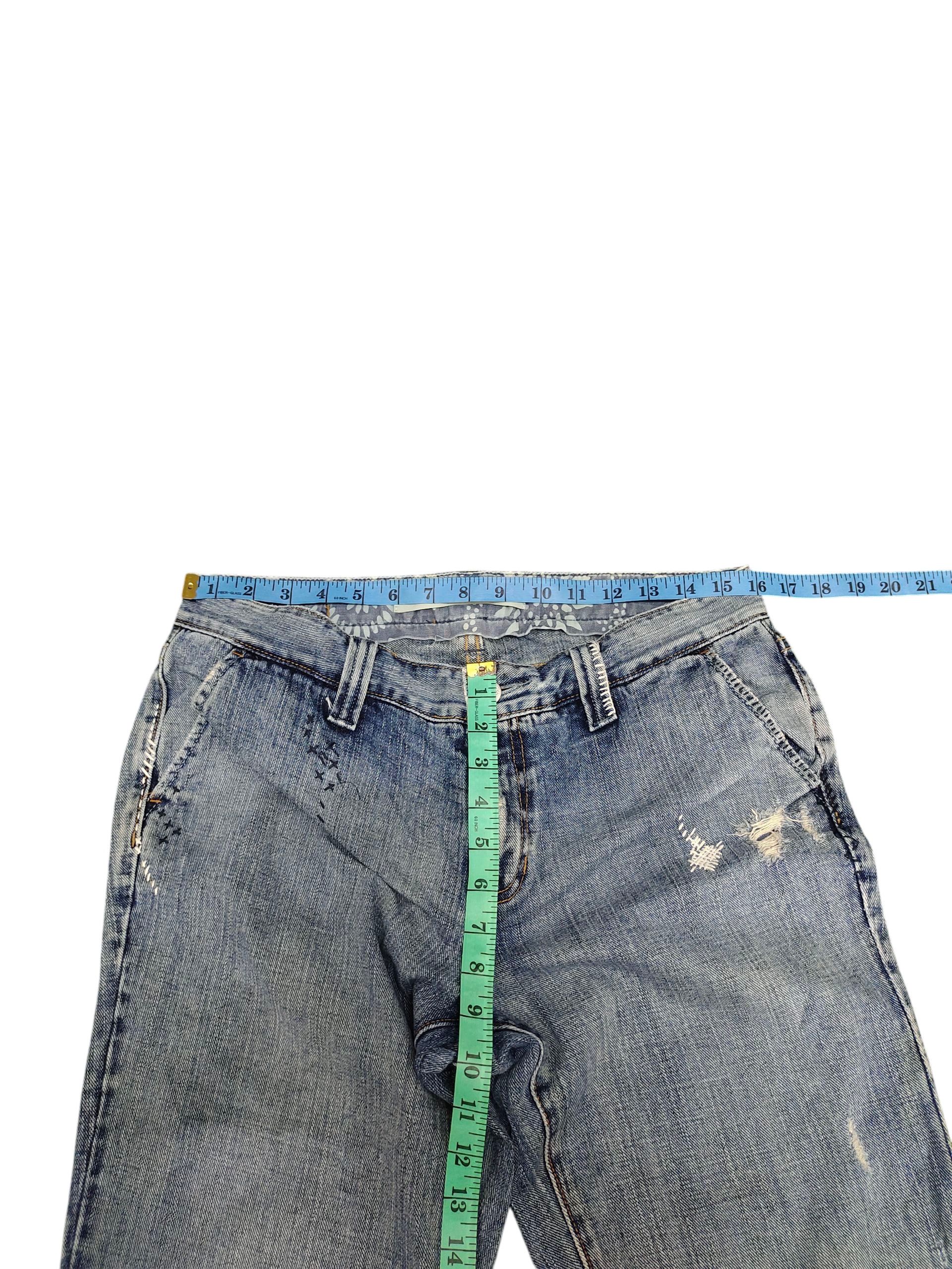 If Six Was Nine Flare Jeans Gap Distress Denim Bootcut Low Rise Size US 32 / EU 48 - 15 Thumbnail
