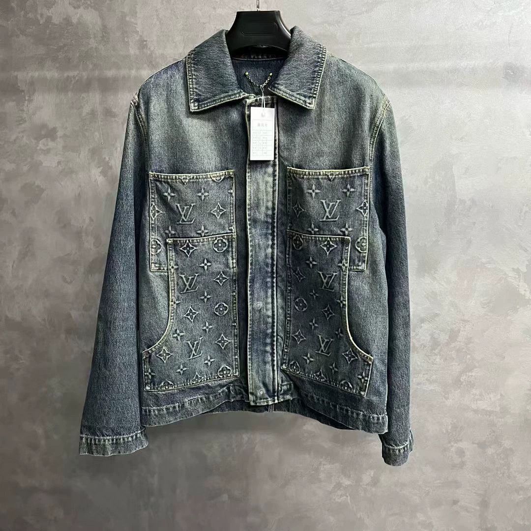Louis Vuitton louis vuitton navy blue denim jacket Size US L / EU 52-54 / 3 - 1 Thumbnail