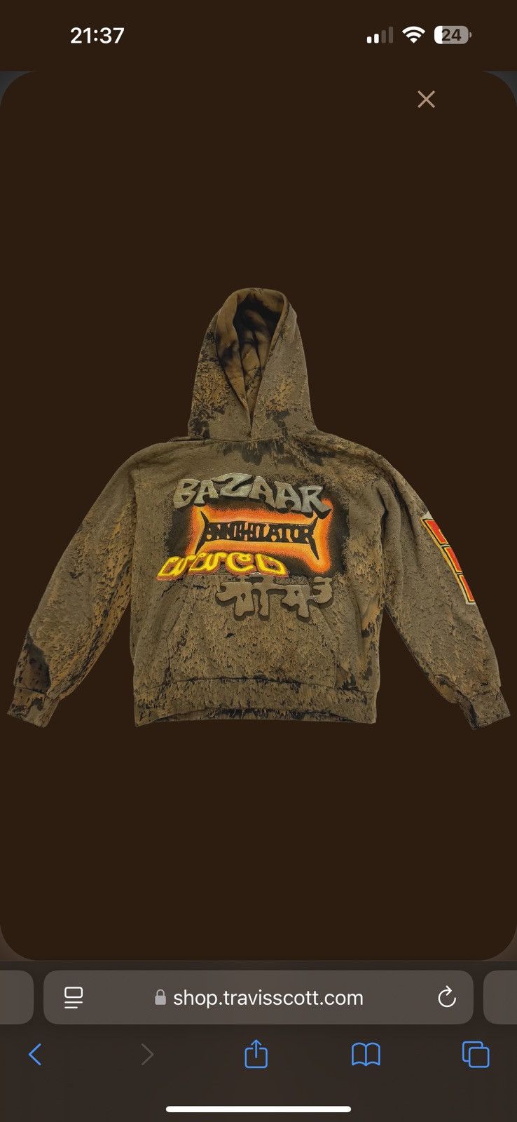 Cactus Plant Flea Market × Travis Scott Travis Scott CPFM ComplexCon Bazaar hoodie Size US XXL / EU 58 / 5 - 1 Thumbnail