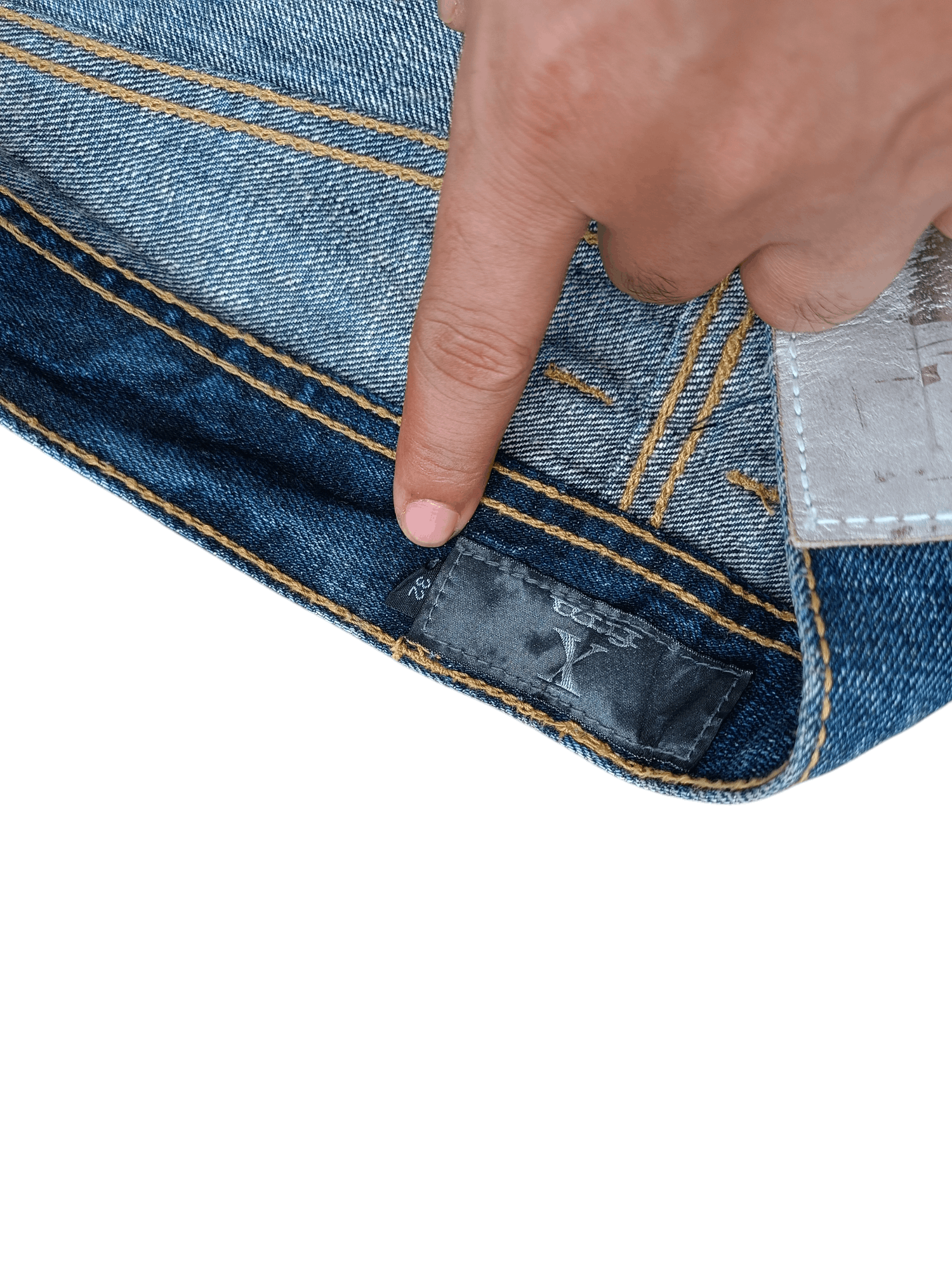 If Six Was Nine × Japanese Brand × Le Grande Bleu (L.G.B.) Vintage Japanese Brand Xfrm Stud Flared Rare Design Jeans Size US 35 - 13 Thumbnail