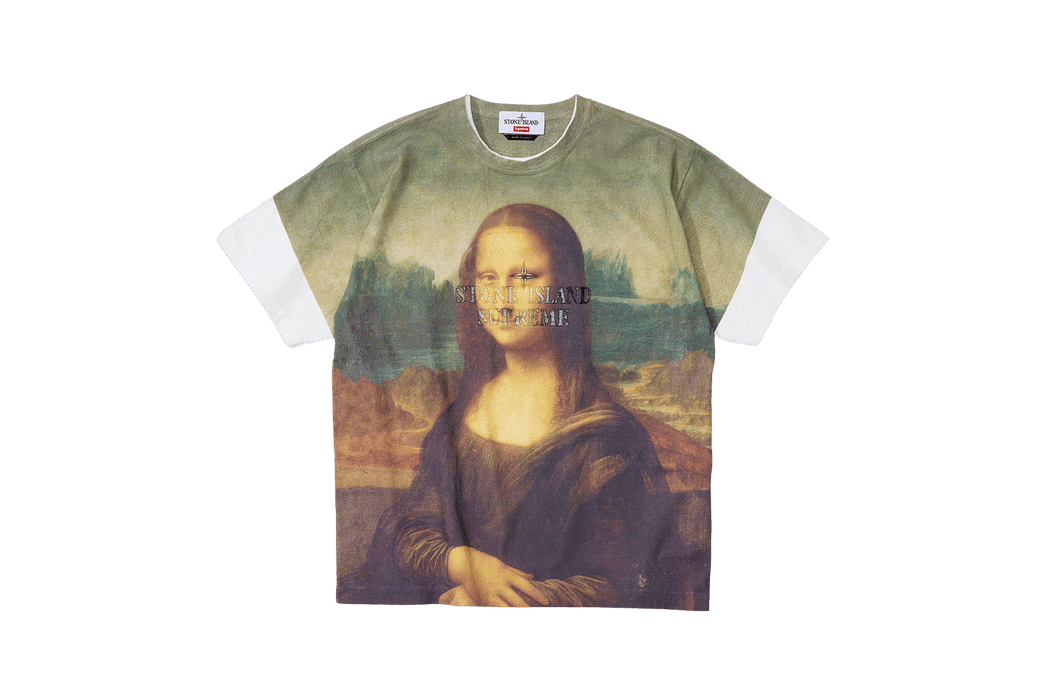 Supreme Supreme Stone Island S/S Top Mona Lisa Large tee | Grailed