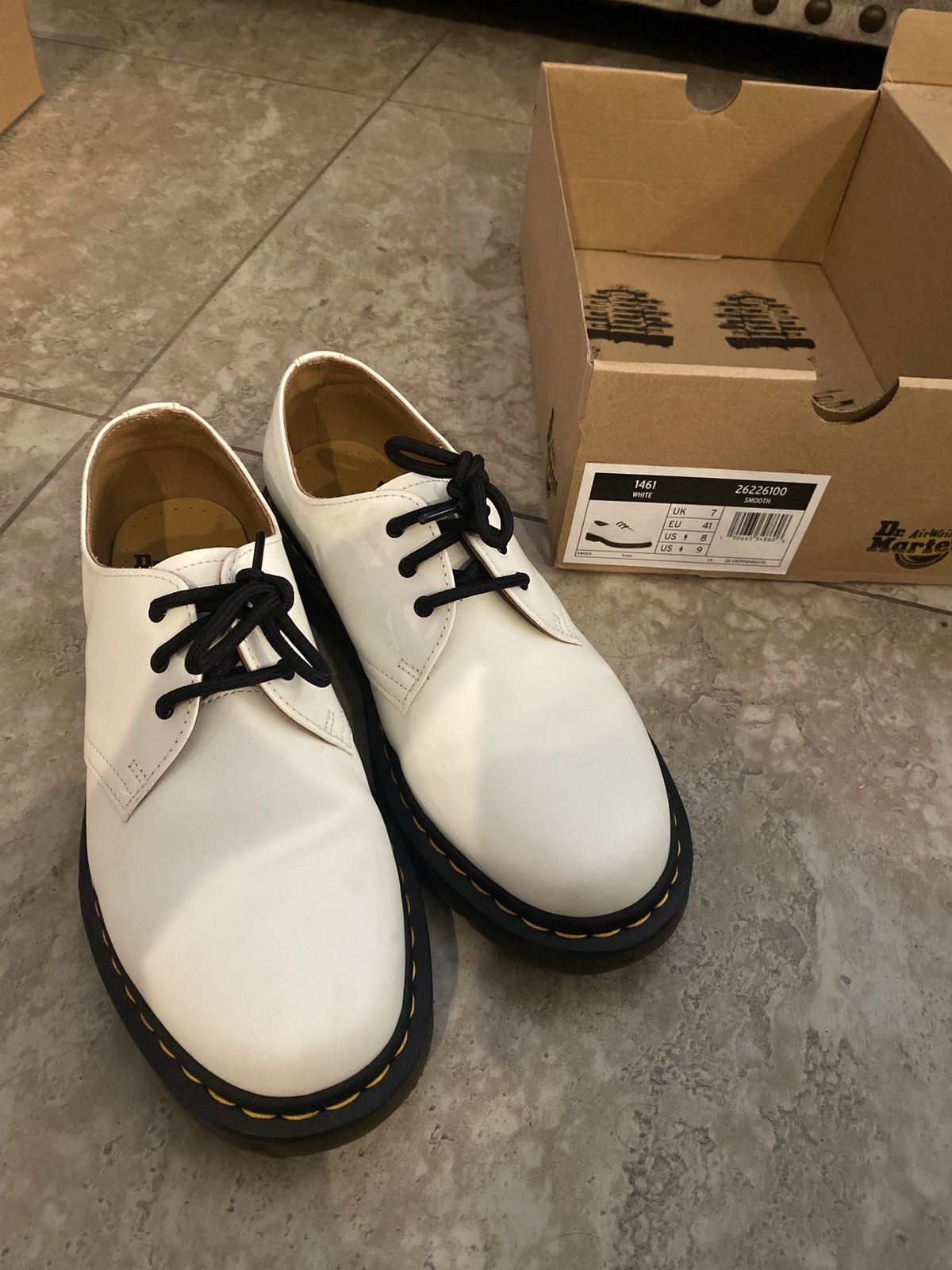 Dr. Martens 1461 White Dr. Marten Boots Size US 8 / EU 41 - 1 Thumbnail