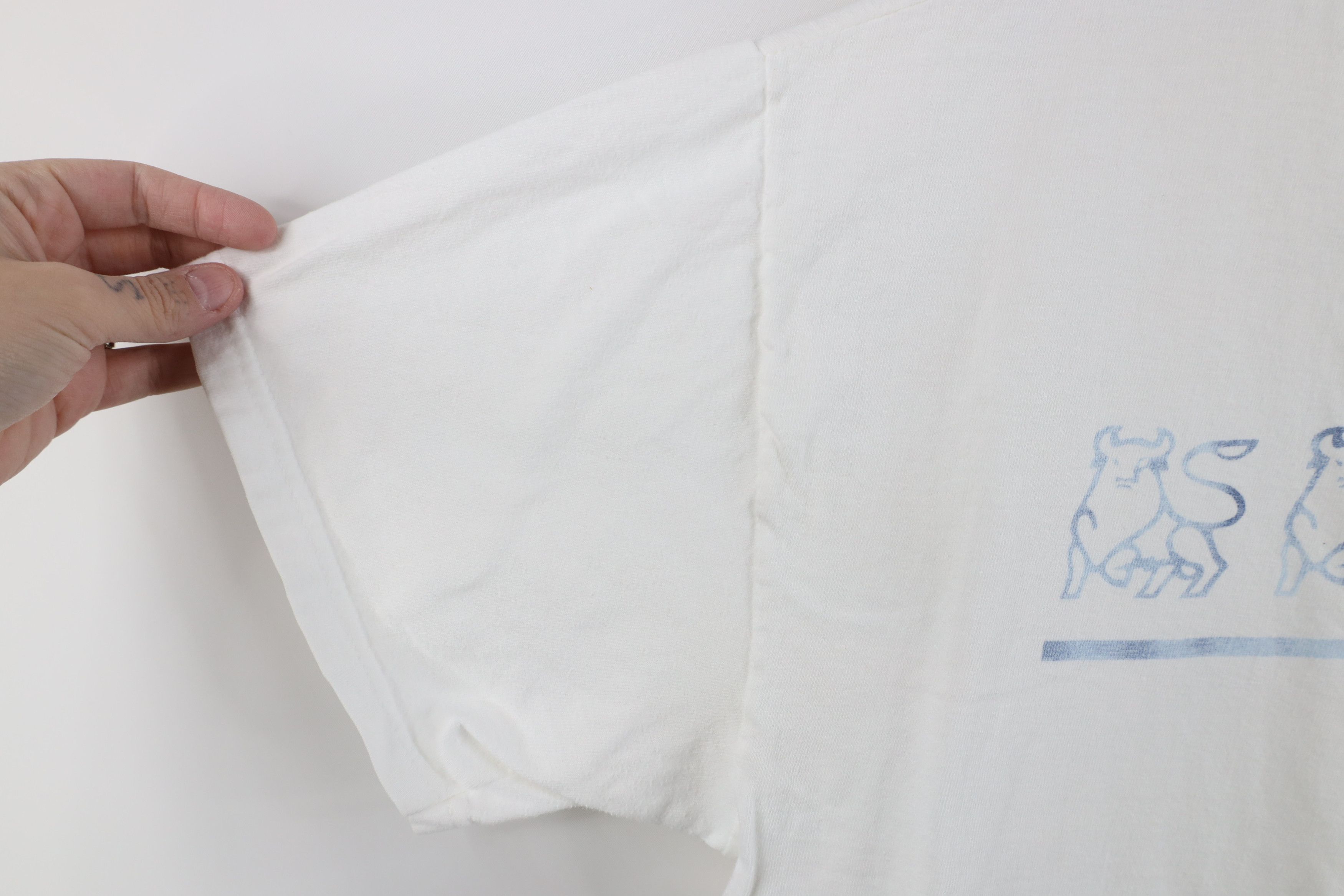 Vintage Vintage 90s Spell Merrill Lynch Short Sleeve T-Shirt White Size US L / EU 52-54 / 3 - 8 Thumbnail