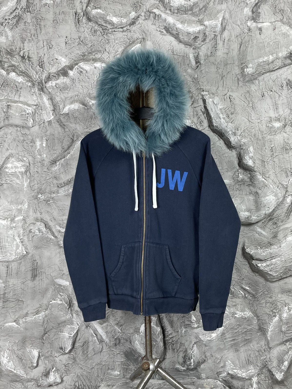 If Six Was Nine × Le Grande Bleu (L.G.B.) 2000s Y2K Punk Fur Zip Hoodie Hysteric Glamour Japanese Vibe Size US M / EU 48-50 / 2 - 1 Thumbnail