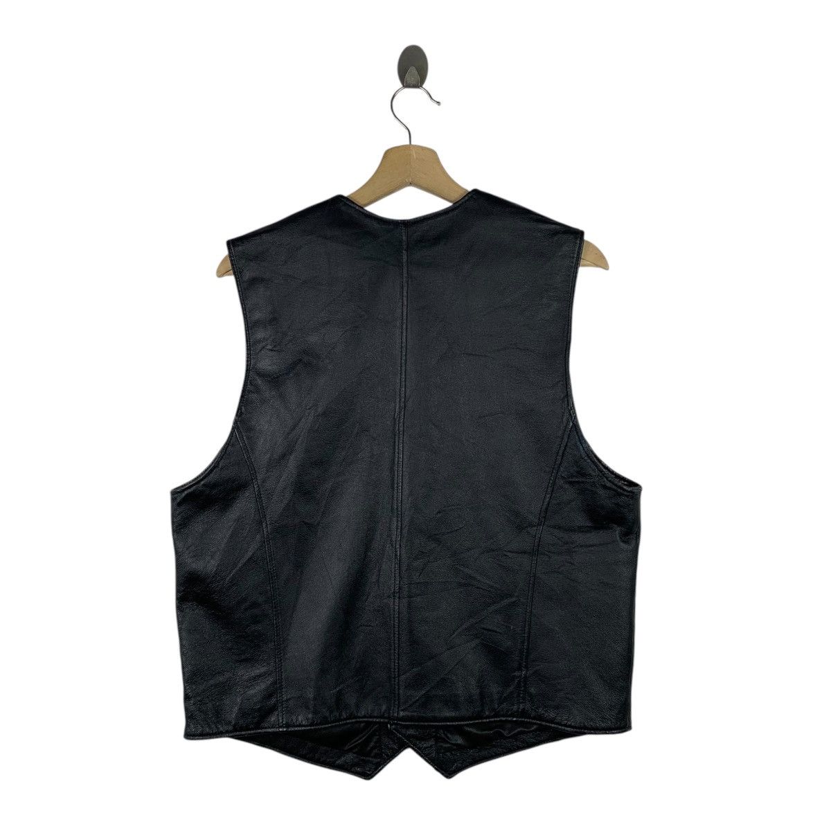 Gianni Valentino × Valentino × Vintage Vintage GIANNI VALENTINO Italy Casualwear Leathe Vest Jacket Size US L / EU 52-54 / 3 - 2 Thumbnail
