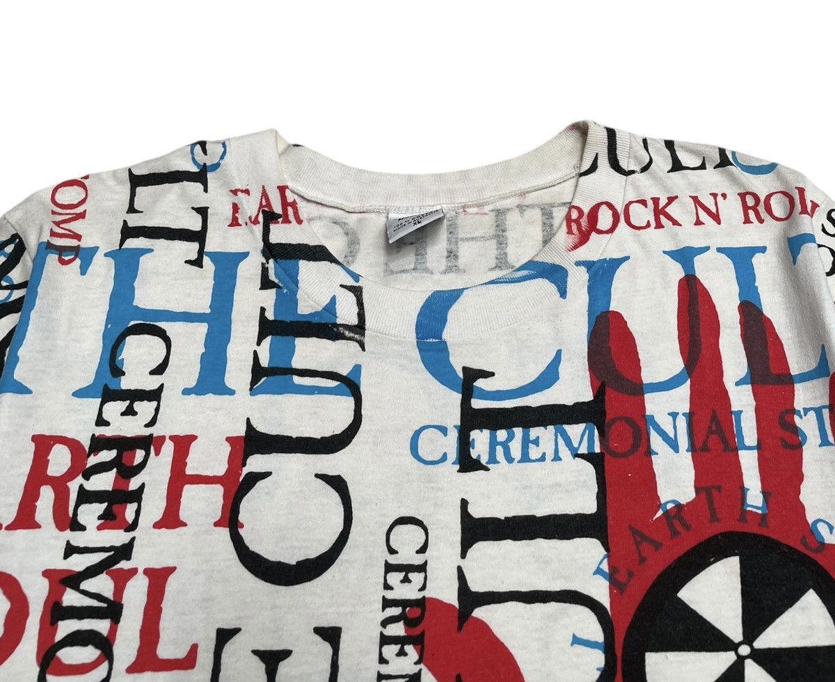 Band Tees × Vintage Rare Vintage Rock Band The Cult Full Print T-shirt 1990s Size US M / EU 48-50 / 2 - 3 Thumbnail