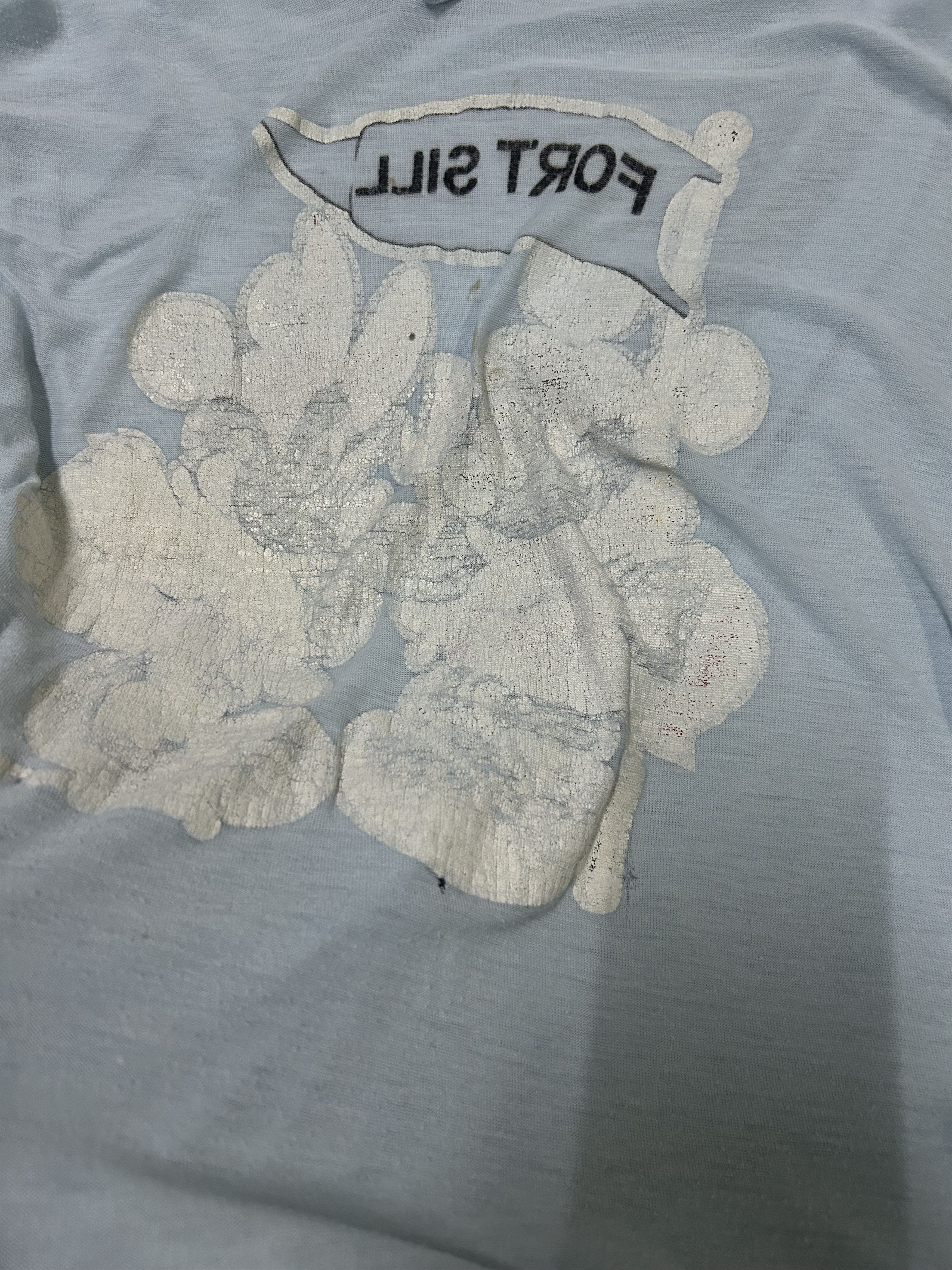 Champion 70s trashed paper thin Champion Blue Bar Mickey Mouse shirt Size XL / US 12-14 / IT 48-50 - 7 Thumbnail