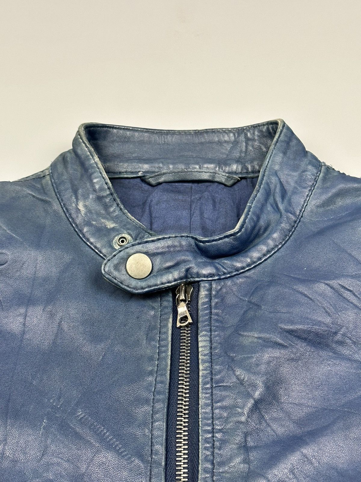 Japanese Brand Vintage Rider Leather Jacket Riri M6 Zipper Size US M / EU 48-50 / 2 - 6 Thumbnail