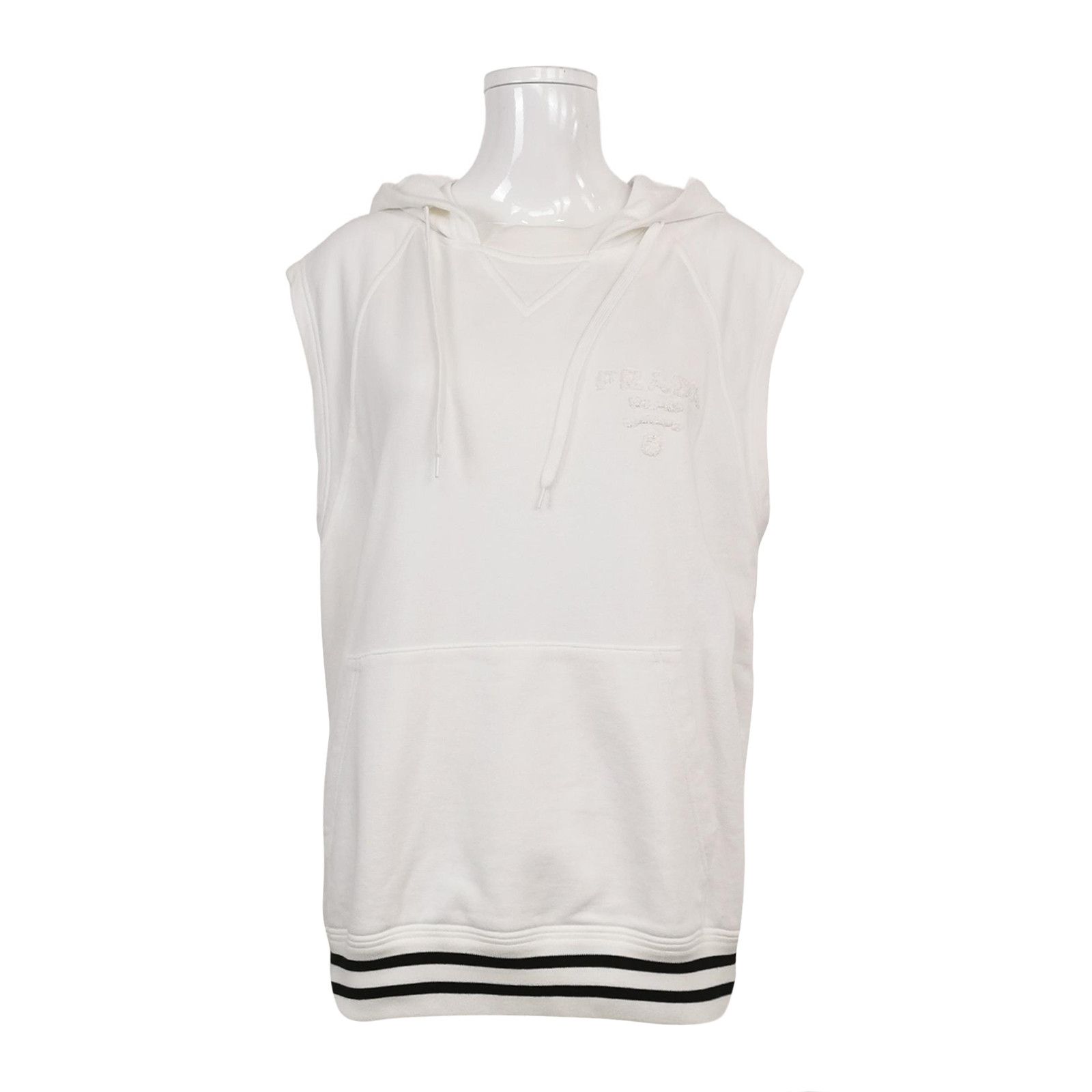 Prada Prada Logo Sleeveless Hoodie Size M Size US M / EU 48-50 / 2 - 1 Thumbnail