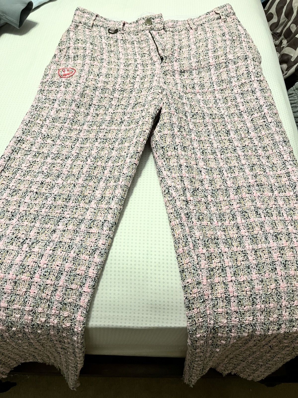 Drew house wide leg boucle trouser