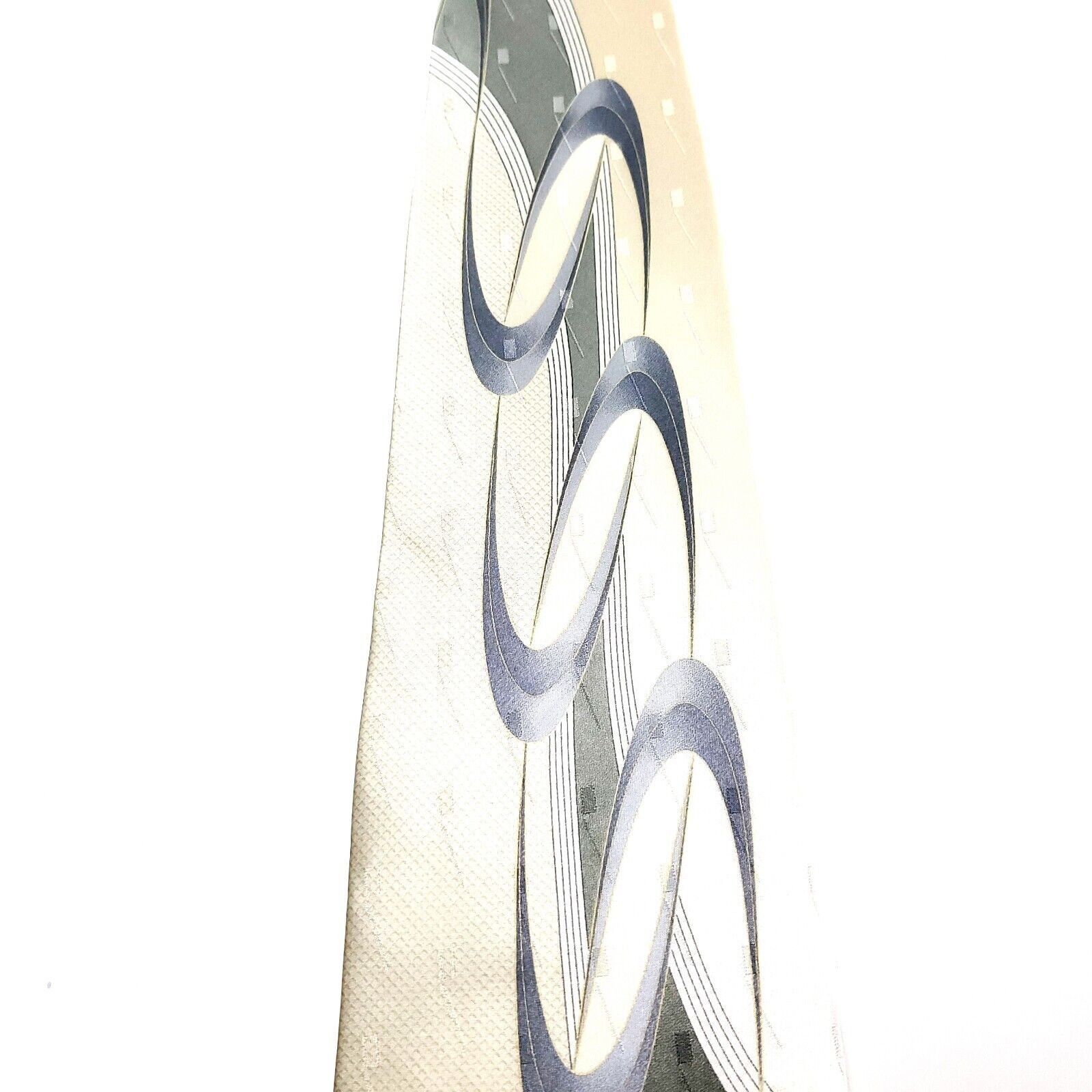 Pierre Cardin Pierre Cardin Silk Tie Light Yellow Abstract Print Wide Size ONE SIZE - 2 Thumbnail