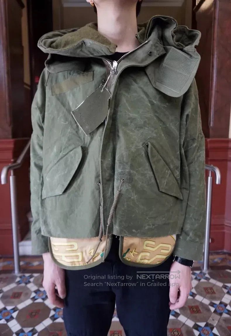 READYMADE Ready Made size F Green Cut Fishtail Parka, Army Green Shor Size US M / EU 48-50 / 2 - 2 Thumbnail