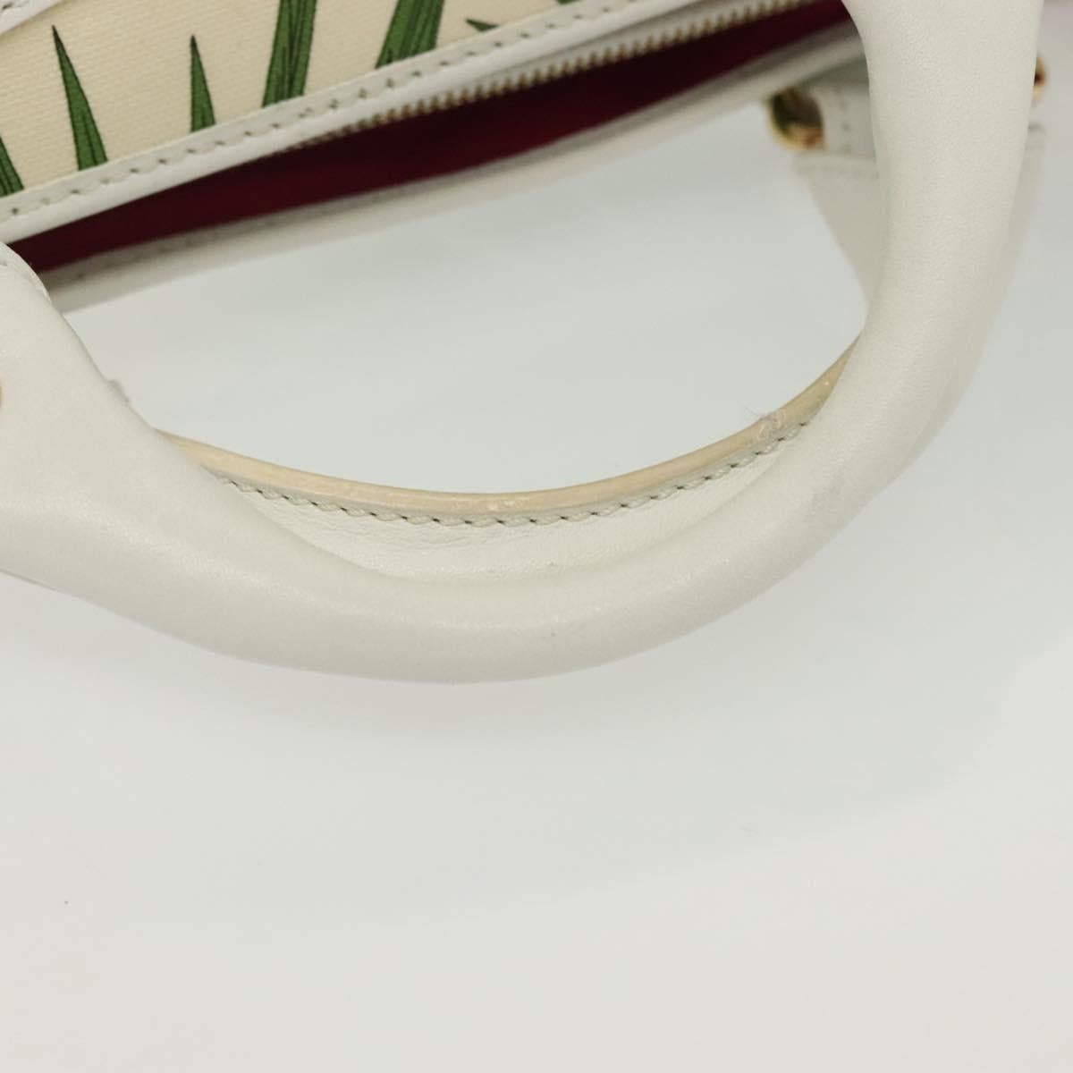 Celine CELINE Hand Bag Canvas White Gold Size ONE SIZE - 7 Thumbnail