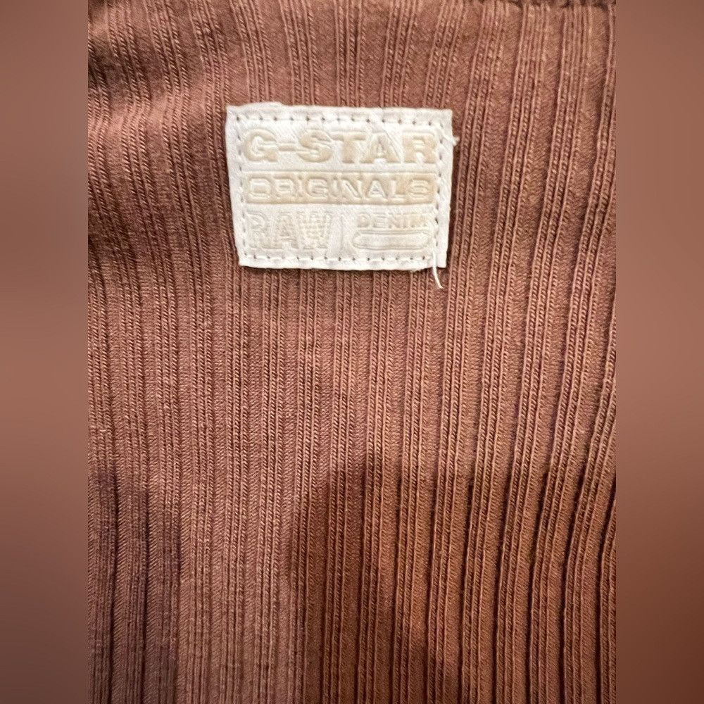 G-Star G-Star Raw Rib Slim Mock Neck Dress L NWT Chocolate Brown T Size L / US 10 / IT 46 - 5 Thumbnail
