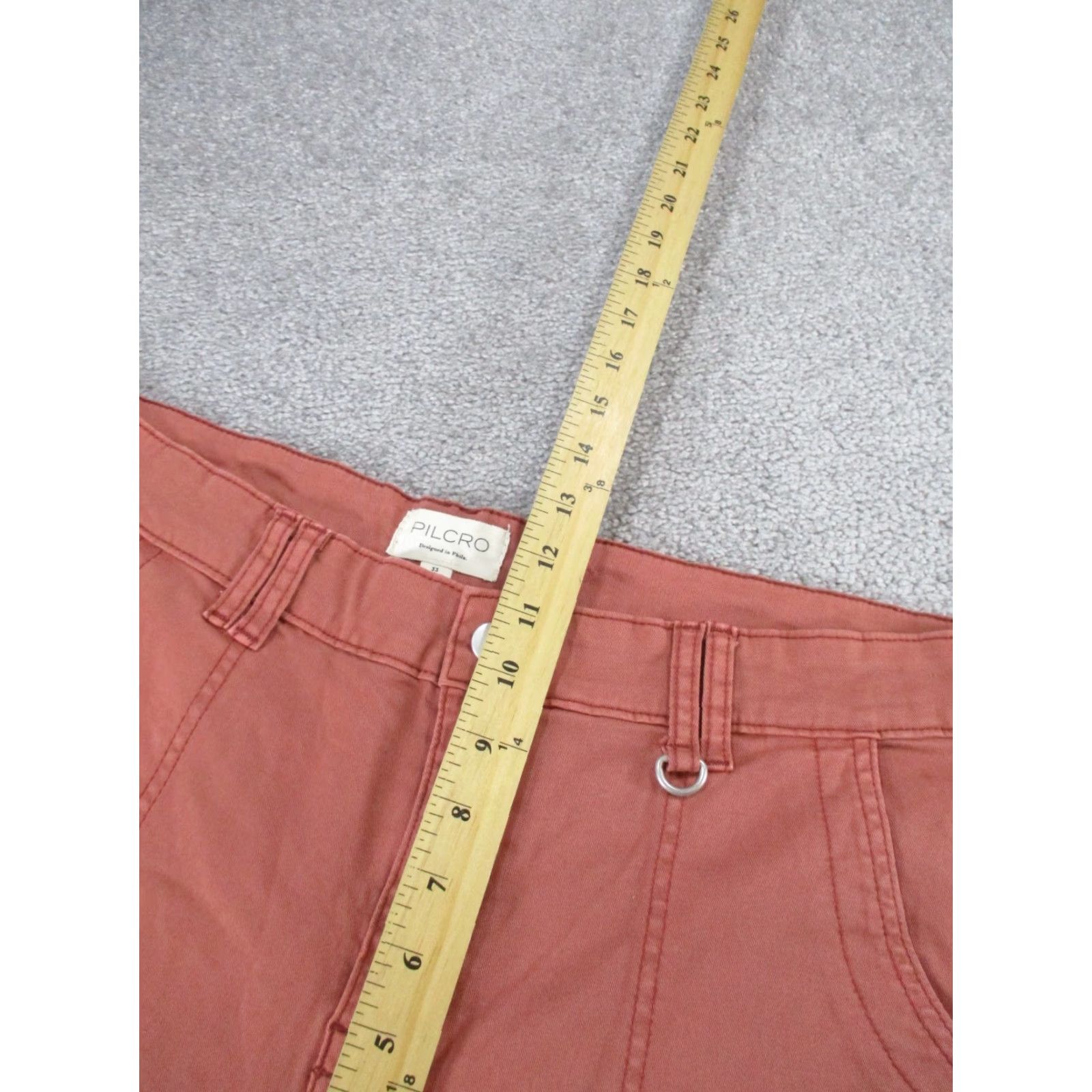 Vintage VINTAGE Pilcro Pants Womens Regular Size 33 Red Cotton Twill Slim Fit Chino Tapered Womens Size 24" / US 00 / IT 34 - 6 Thumbnail