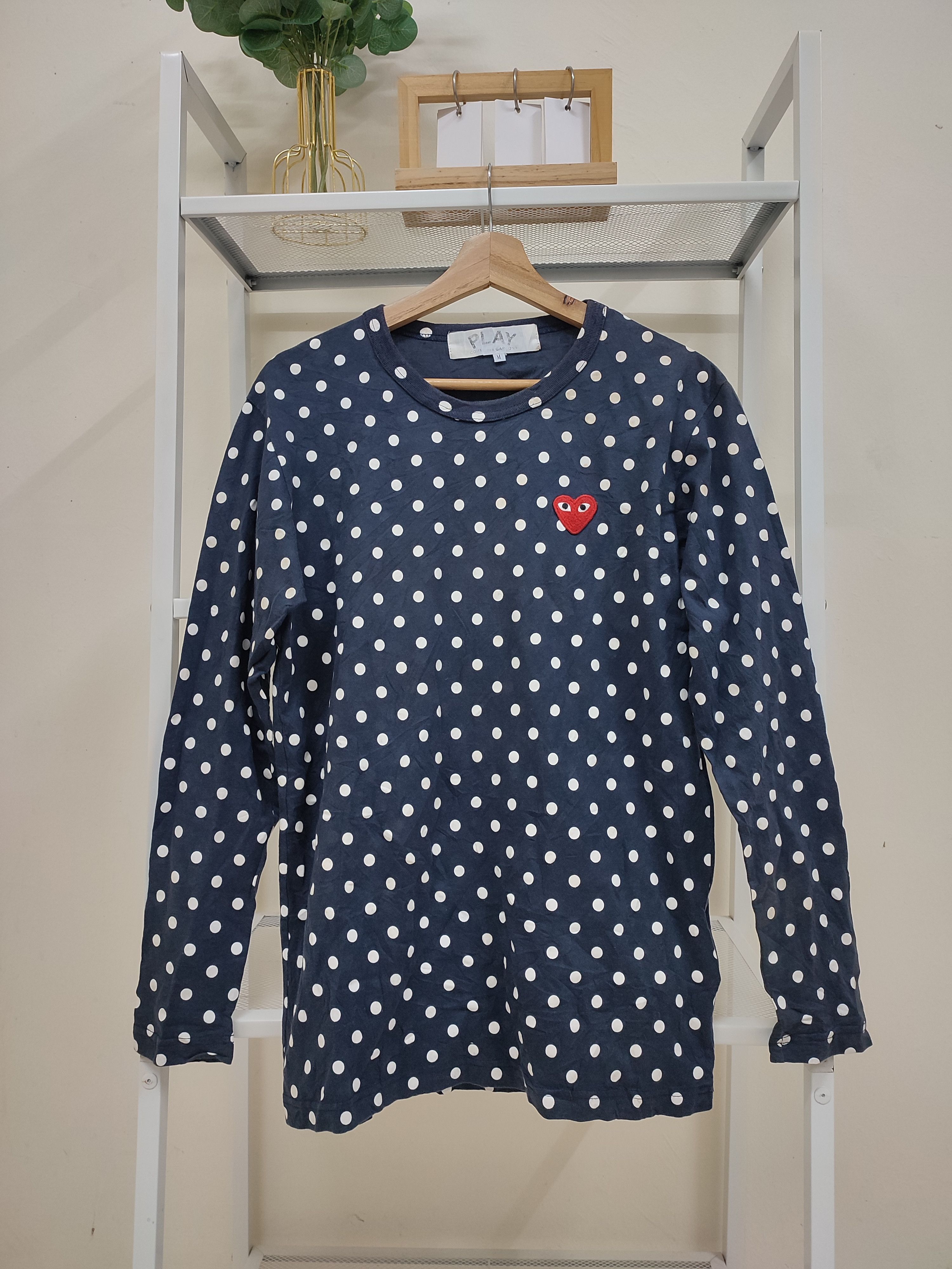 Comme Des Garcons Play Comme des Garcons Vintage COMME DES GARCONS PLAY POLKA DOT LONG SLEEVE Grailed