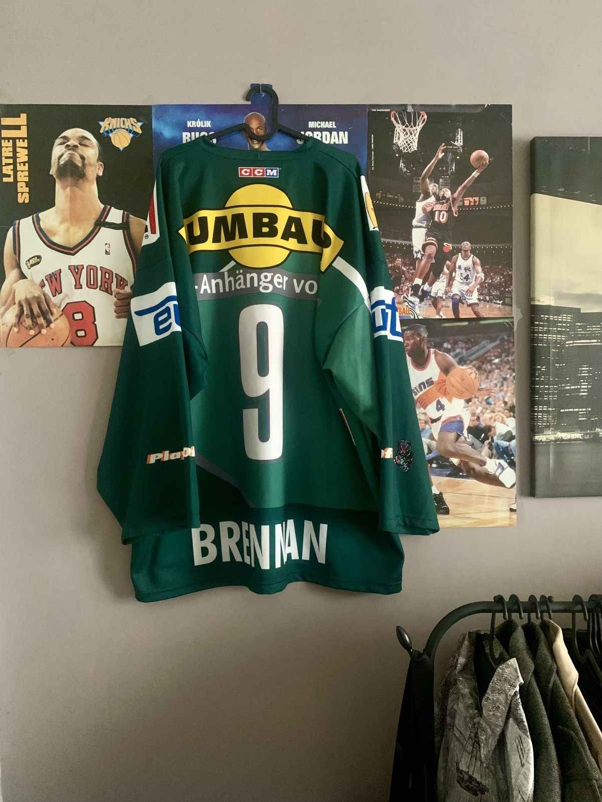 Ccm × NHL × Vintage 2004/05 CCM Augsburger Panther Playoffs Jersey #9 Brennan Size US XXL / EU 58 / 5 - 3 Thumbnail